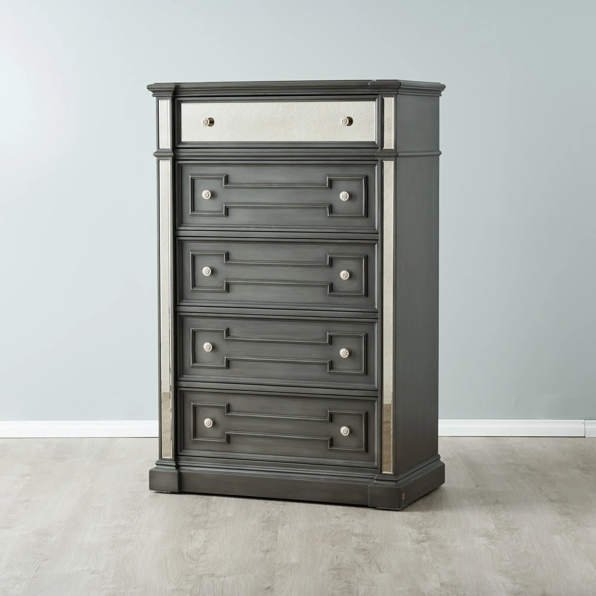 Solitude Brushed Black Tallboy