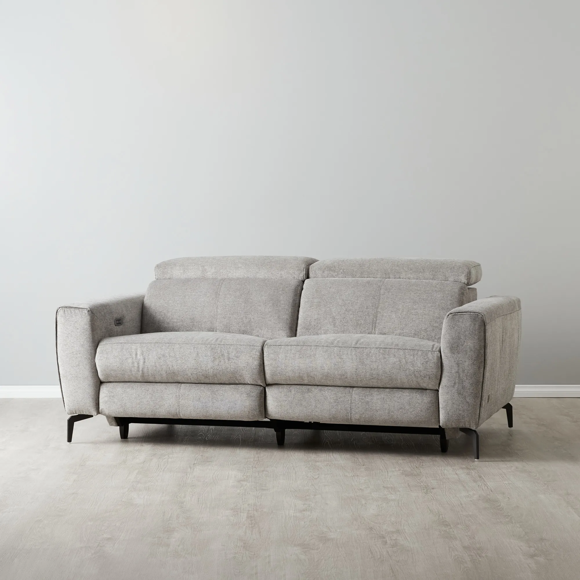 Ambrose II Grey 3 Seater Electric Recliner