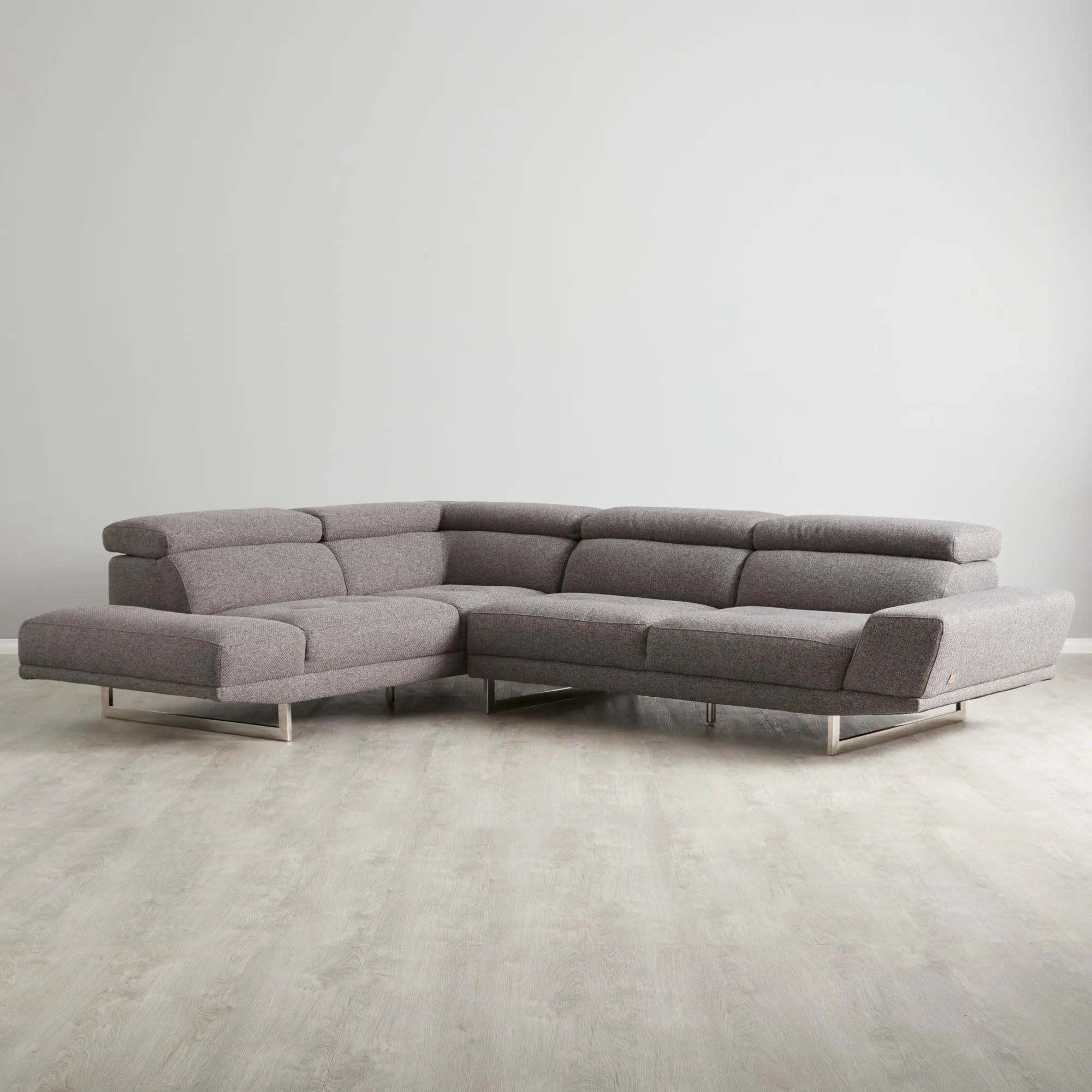 Albany Charcoal Woven Left Chaise Lounge