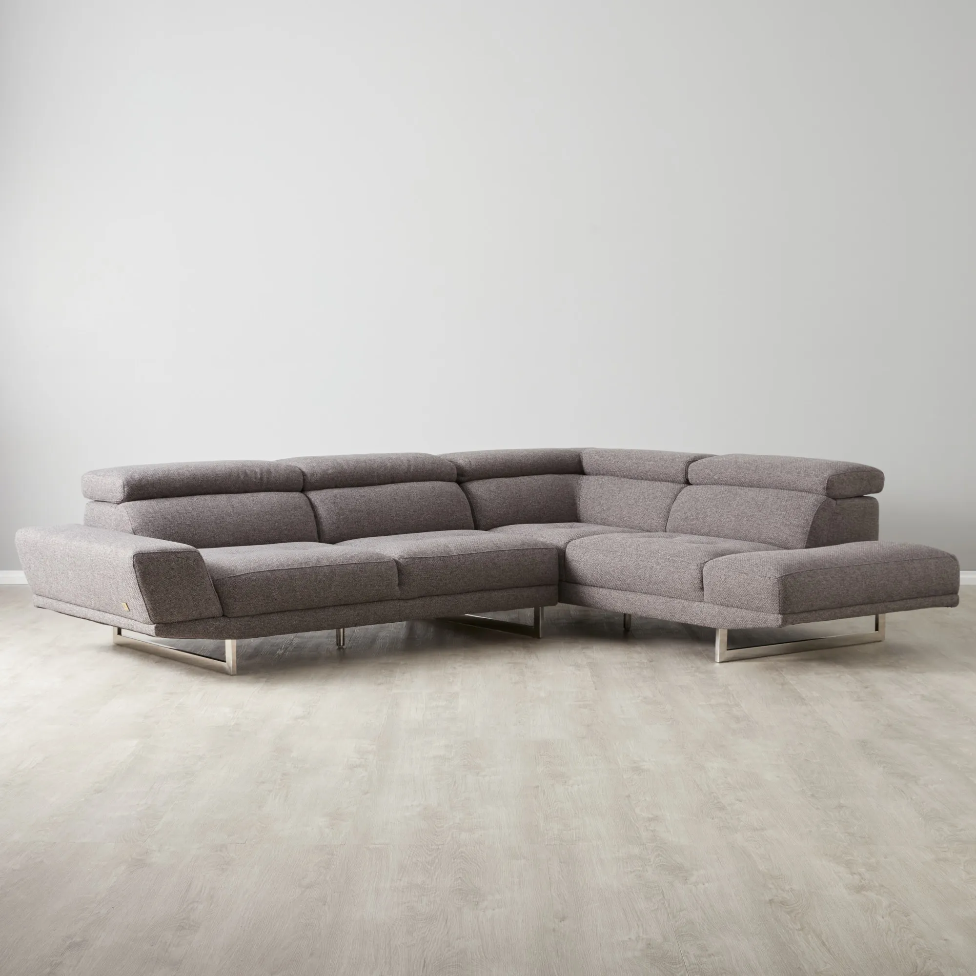 Albany Charcoal Woven Right Chaise Lounge