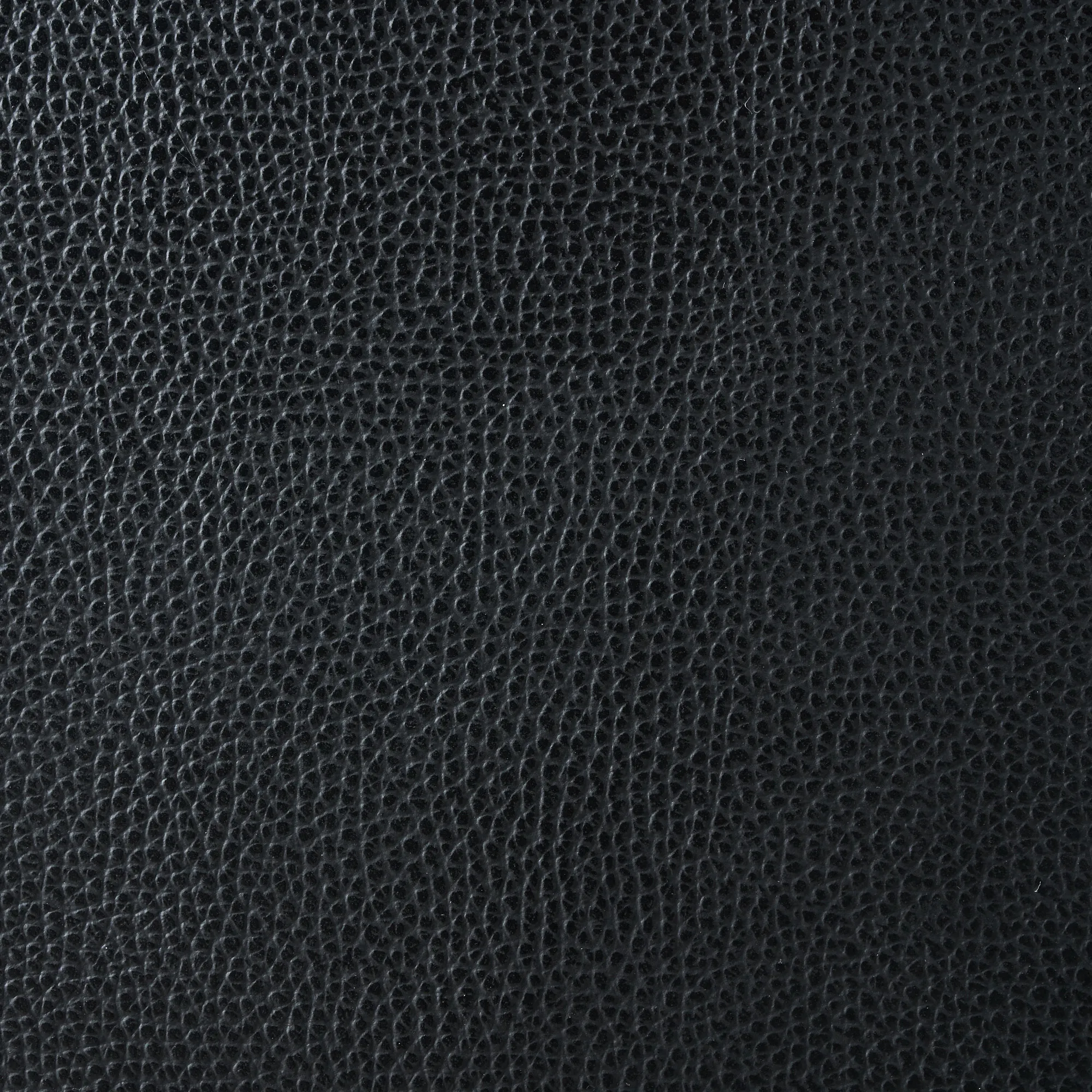 Anver Black Leather 4-Seater Sofa