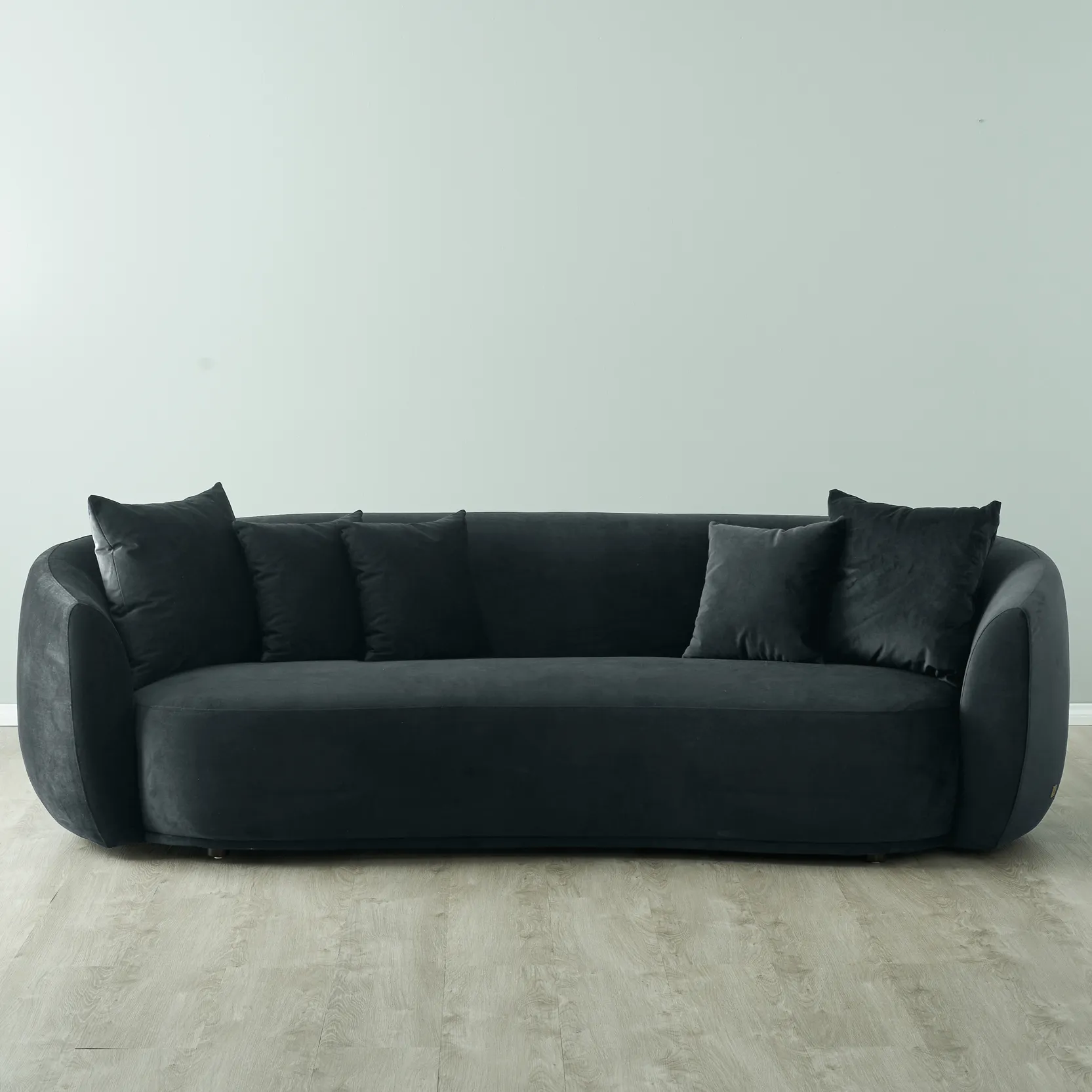 Everett Charcoal Velvet 3 Seater Sofa