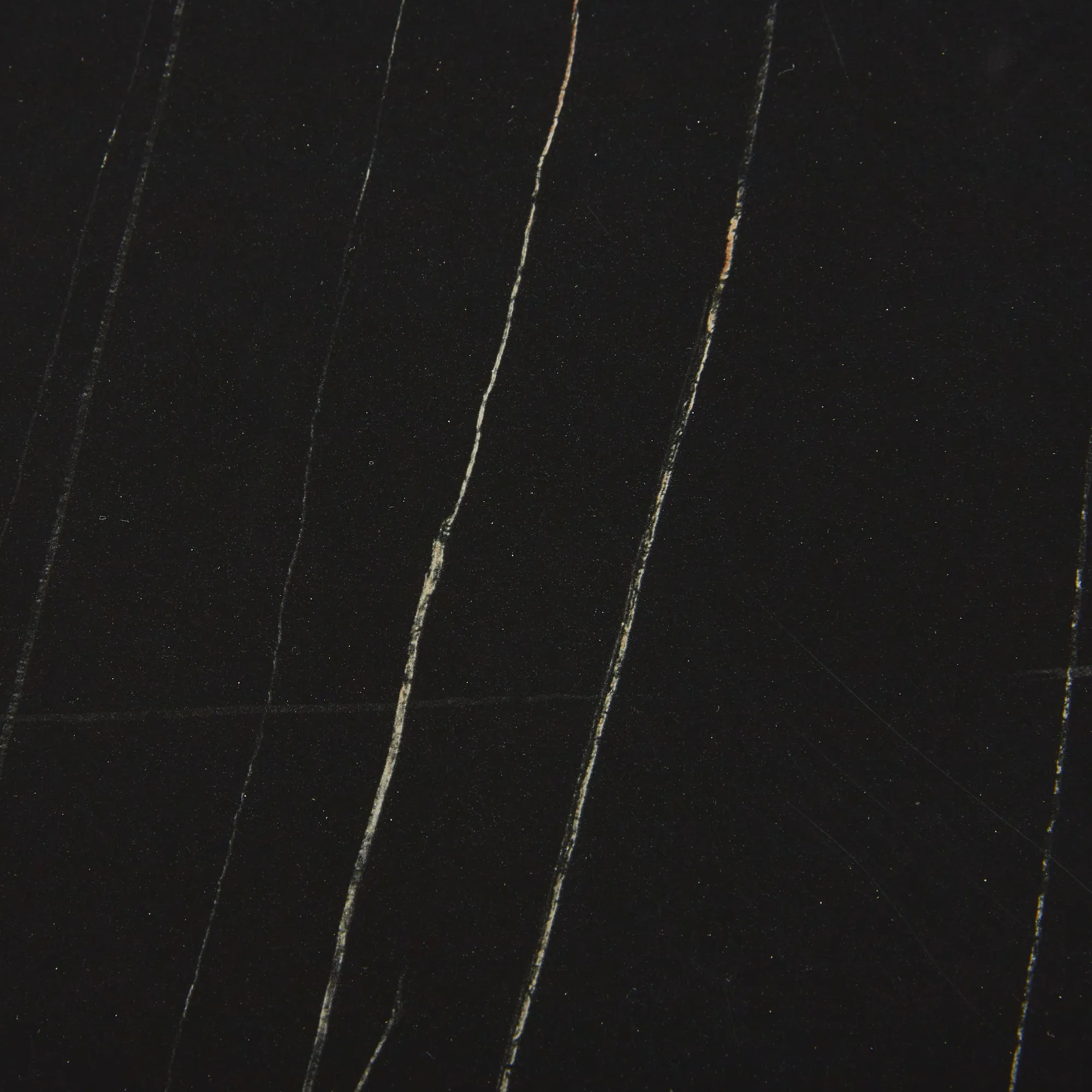 Isla Black Marble Dining Table - Black Metal Legs