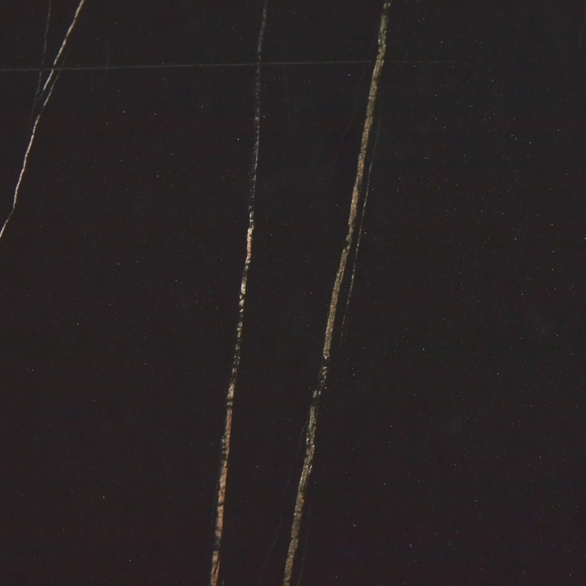 Isla Black Marble Sideboard - Black Metal Legs