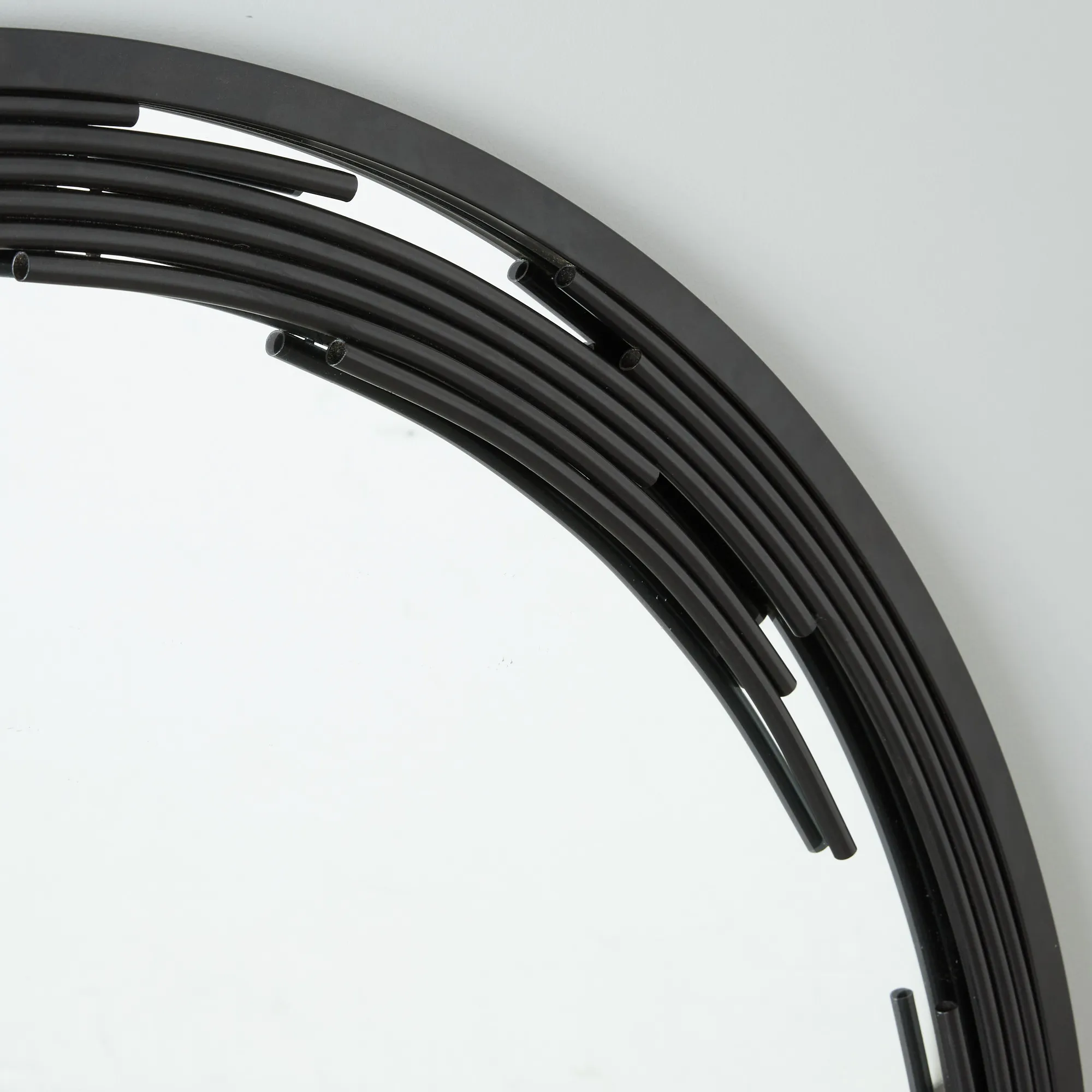 Jubilee Black Round Mirror