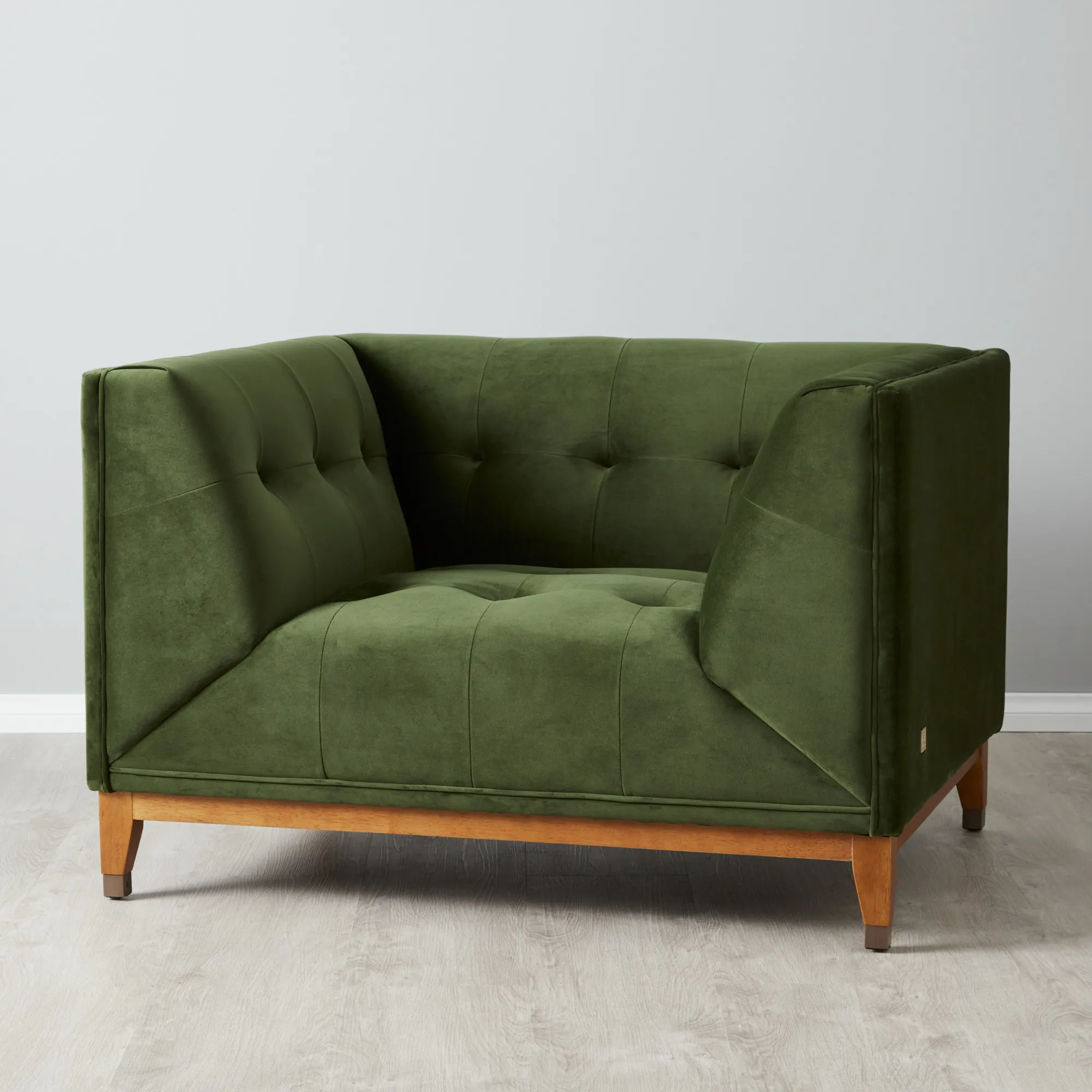 Humphrey Forest Green Velvet Occasional Chair