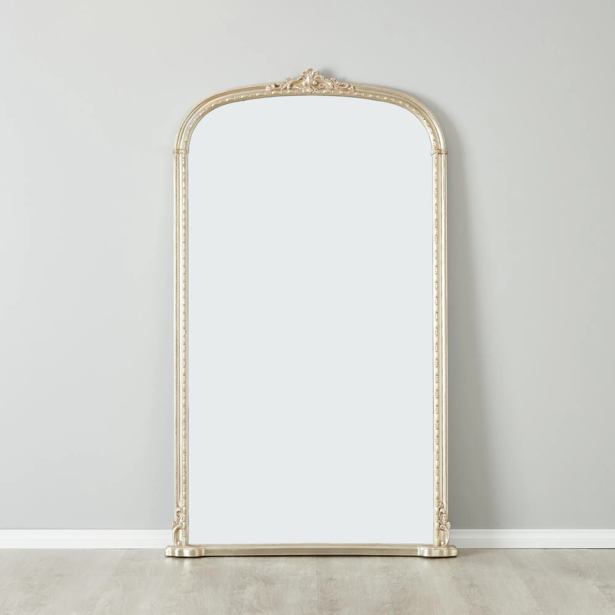 Cornelia Antique Silver Arched Mirror