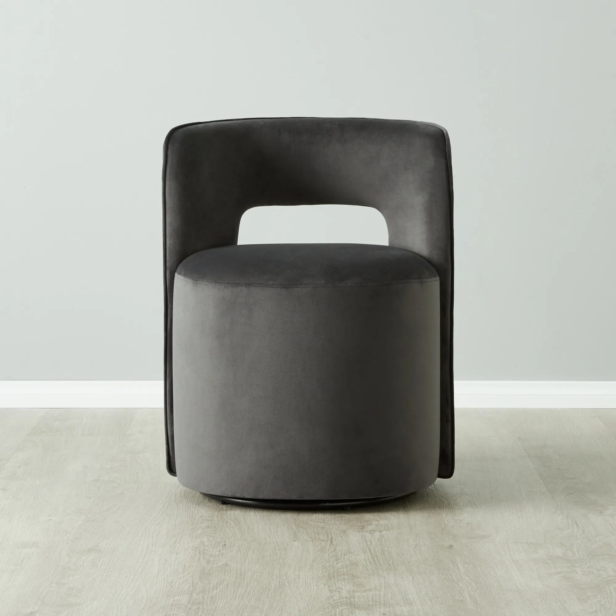 Sutton Charcoal Velvet Dining Chair