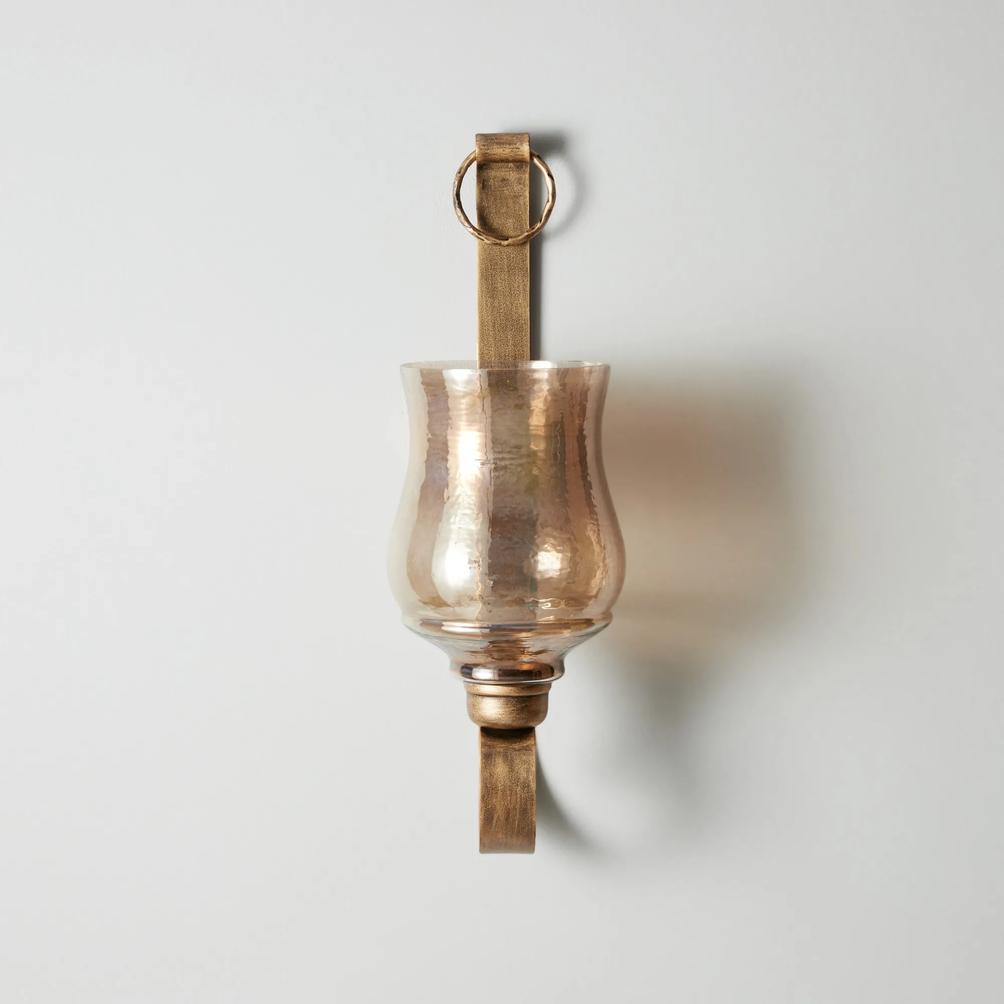 Barcelona Antique Gold Metal Wall Sconce