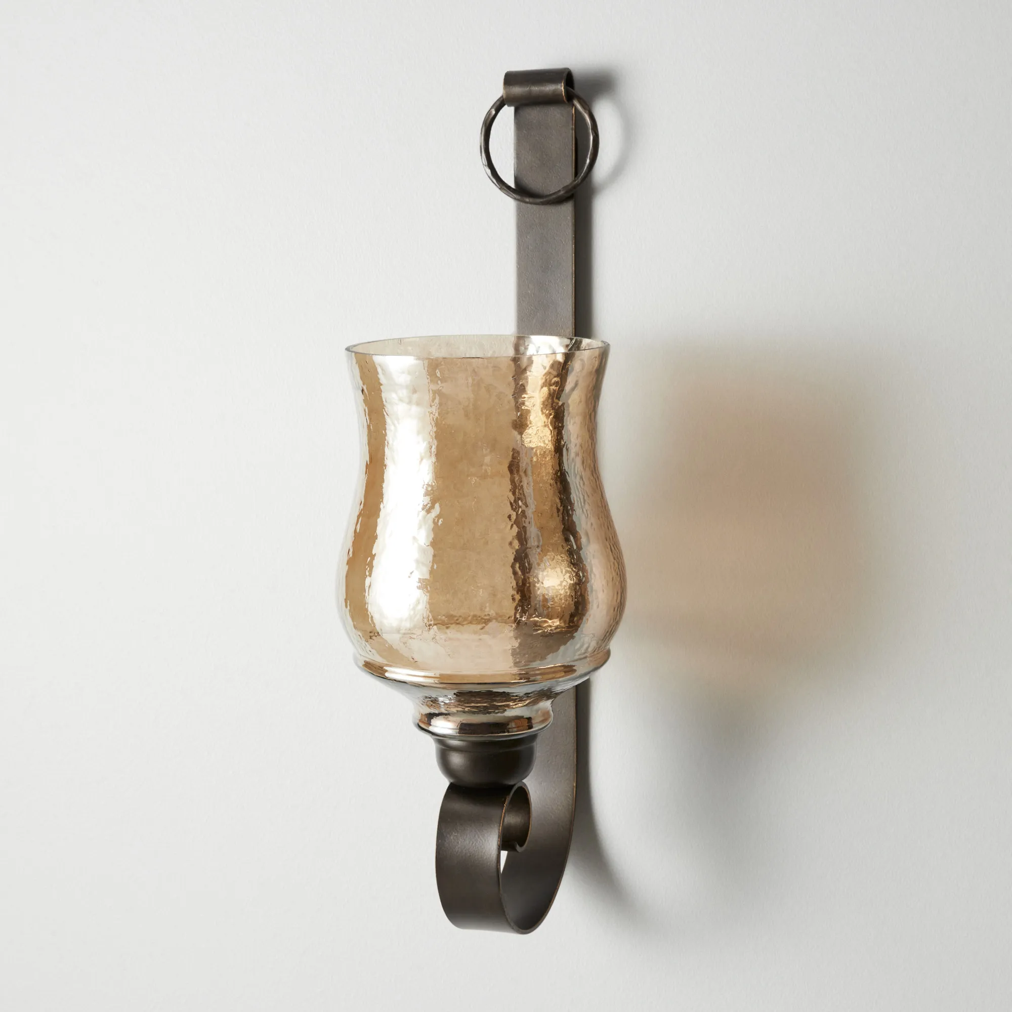 Barcelona Gilded Dark Bronze Metal Wall Sconce