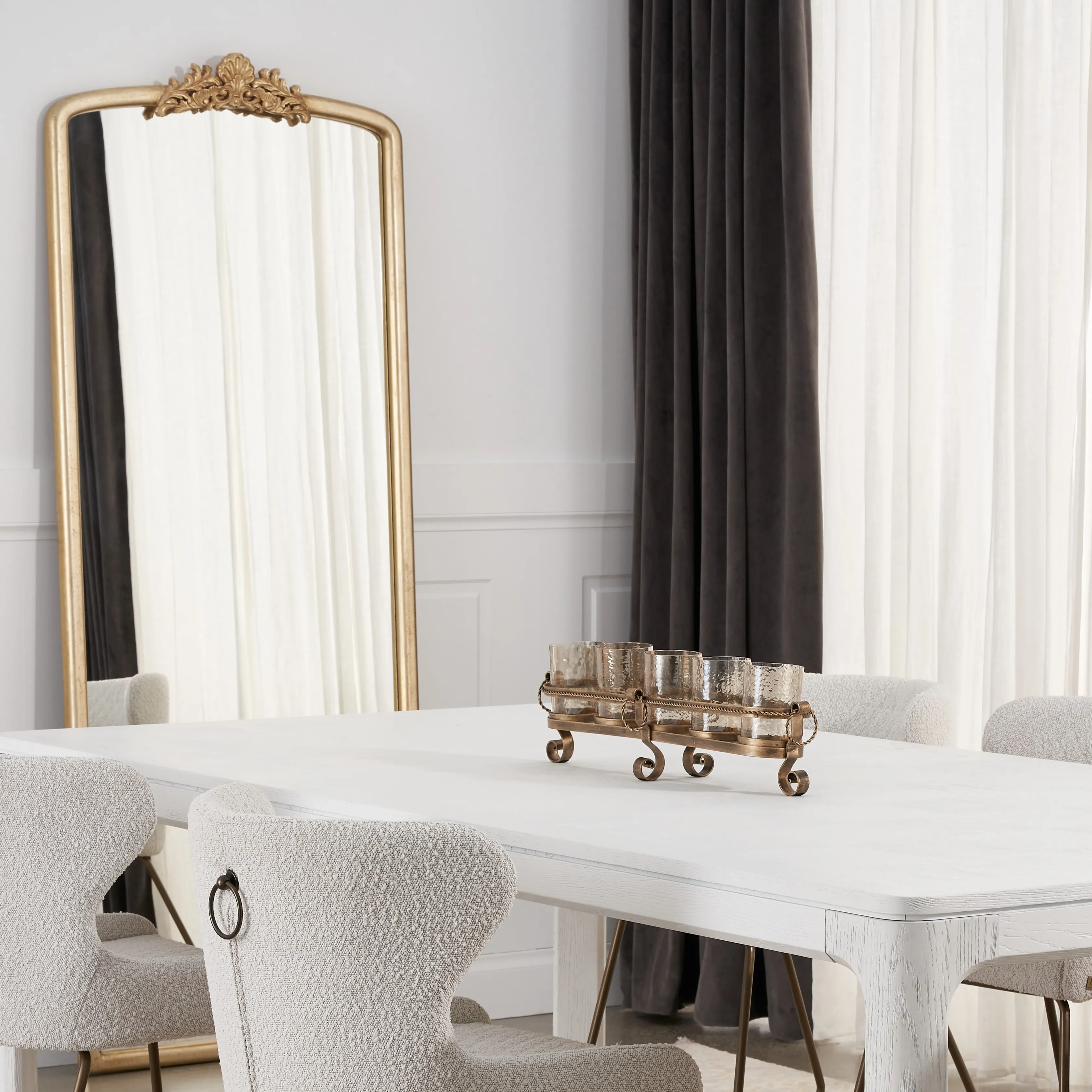 Firenze Antique Gold Metal Multi-Light Holder