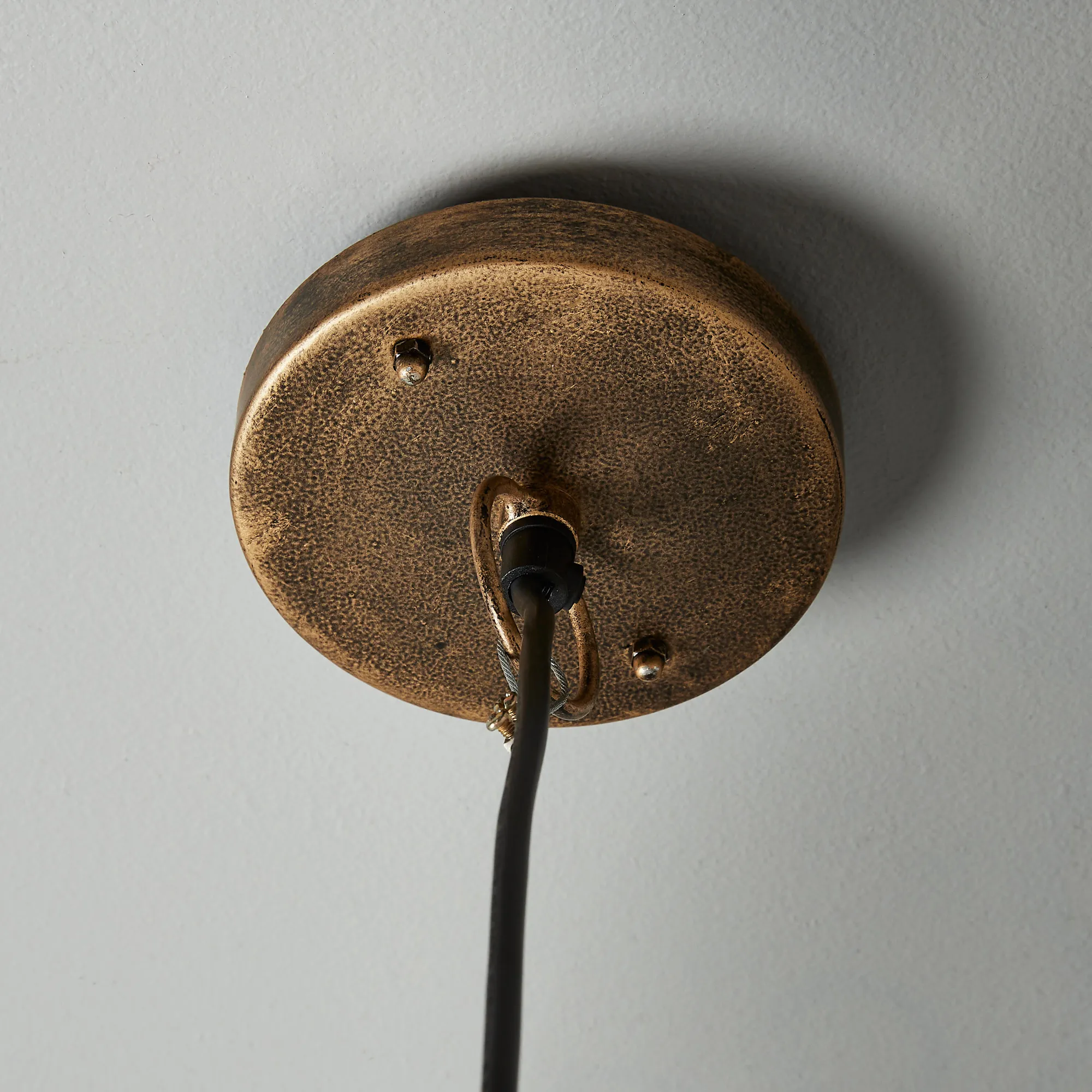 Olivia Antique Gold Metal Sphere Pendant