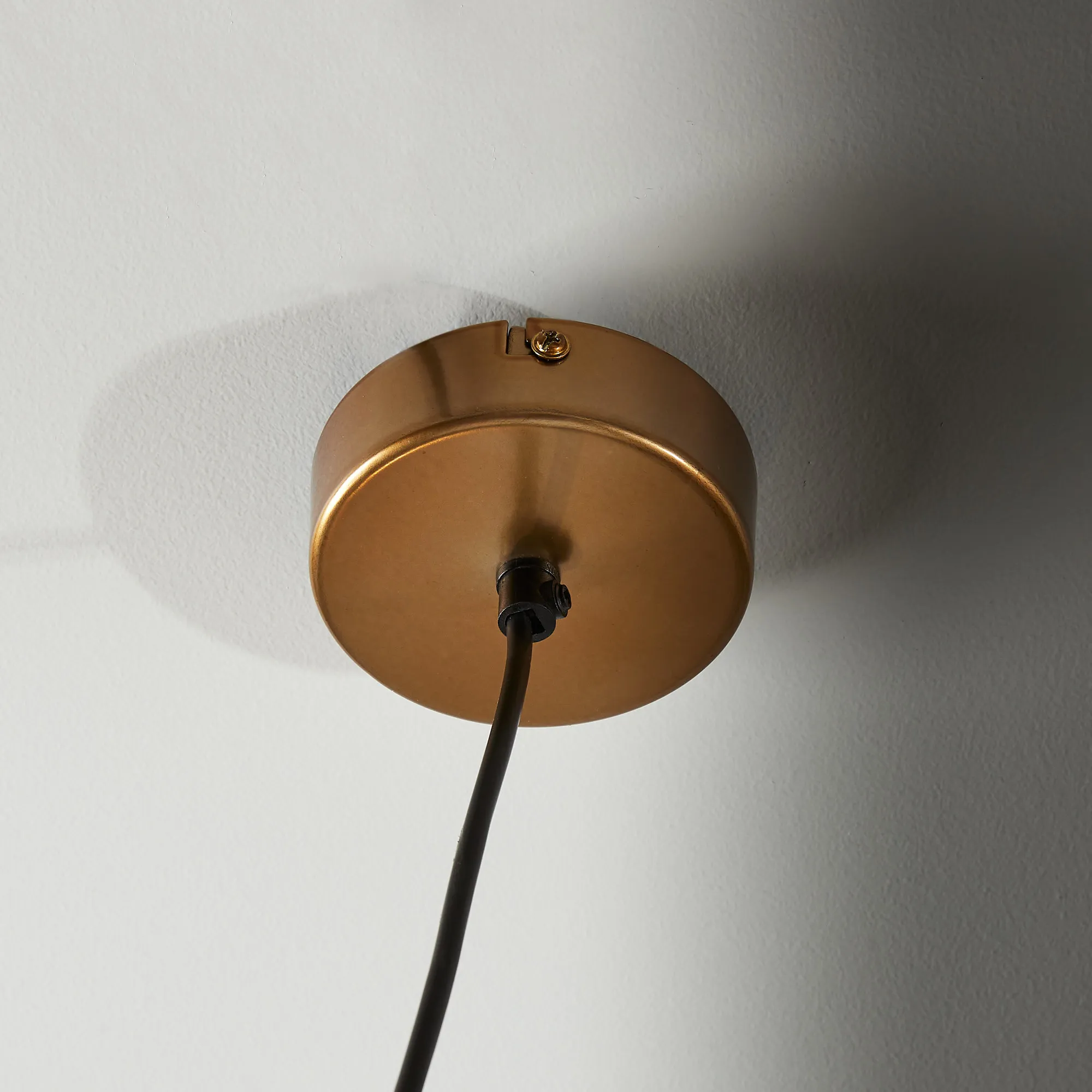 Marianna Satin Brass Metal Coral Pendant - Large