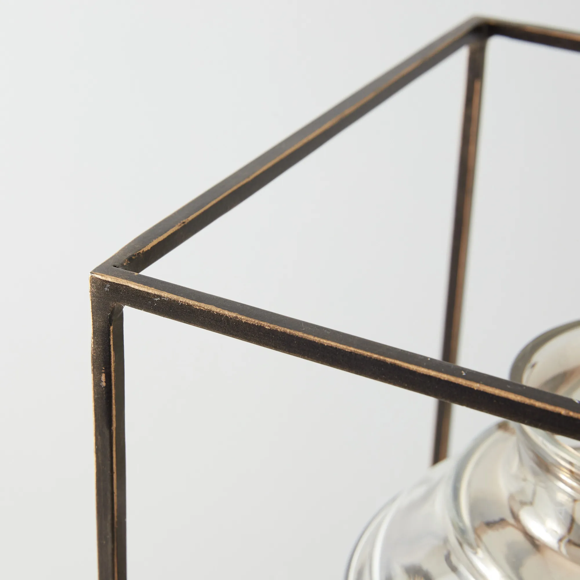 Chicago Gilded Dark Bronze Box Vase