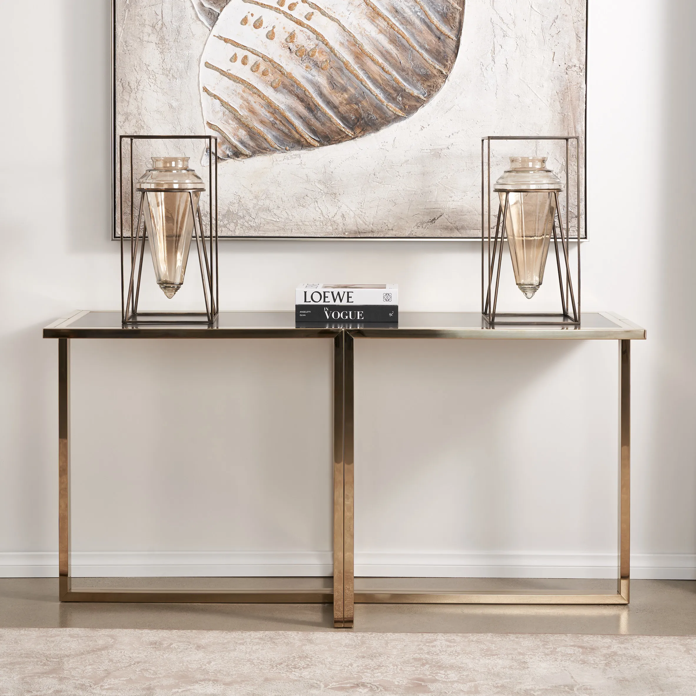 Chicago Gilded Dark Bronze Box Vase