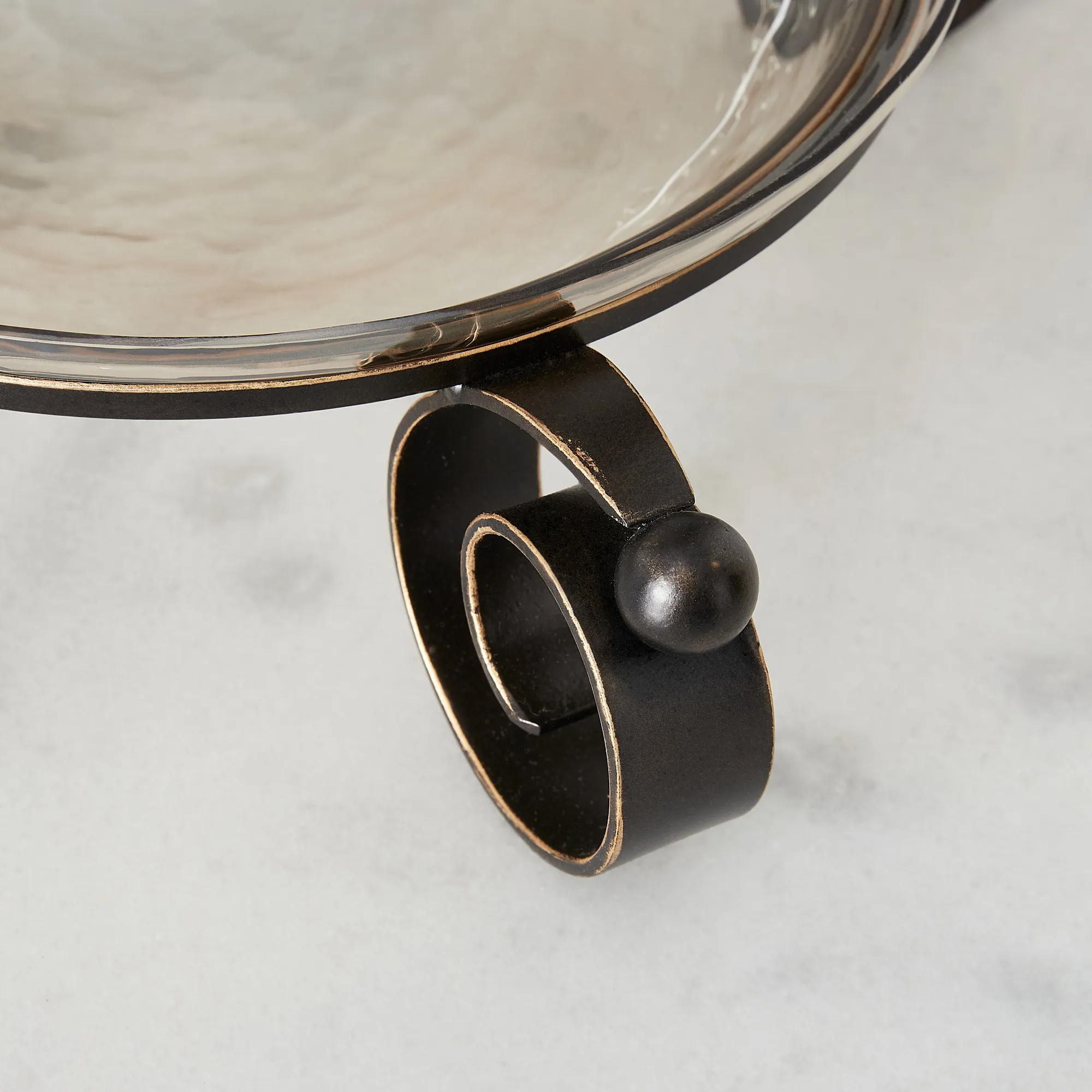 Abigail Gilded Dark Bronze 2-Tier Cake Stand