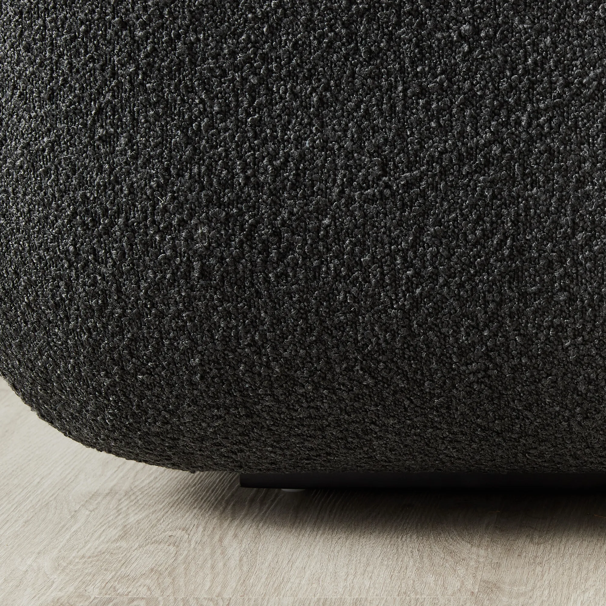 Clementine Black Boucle 2-Seater Sofa