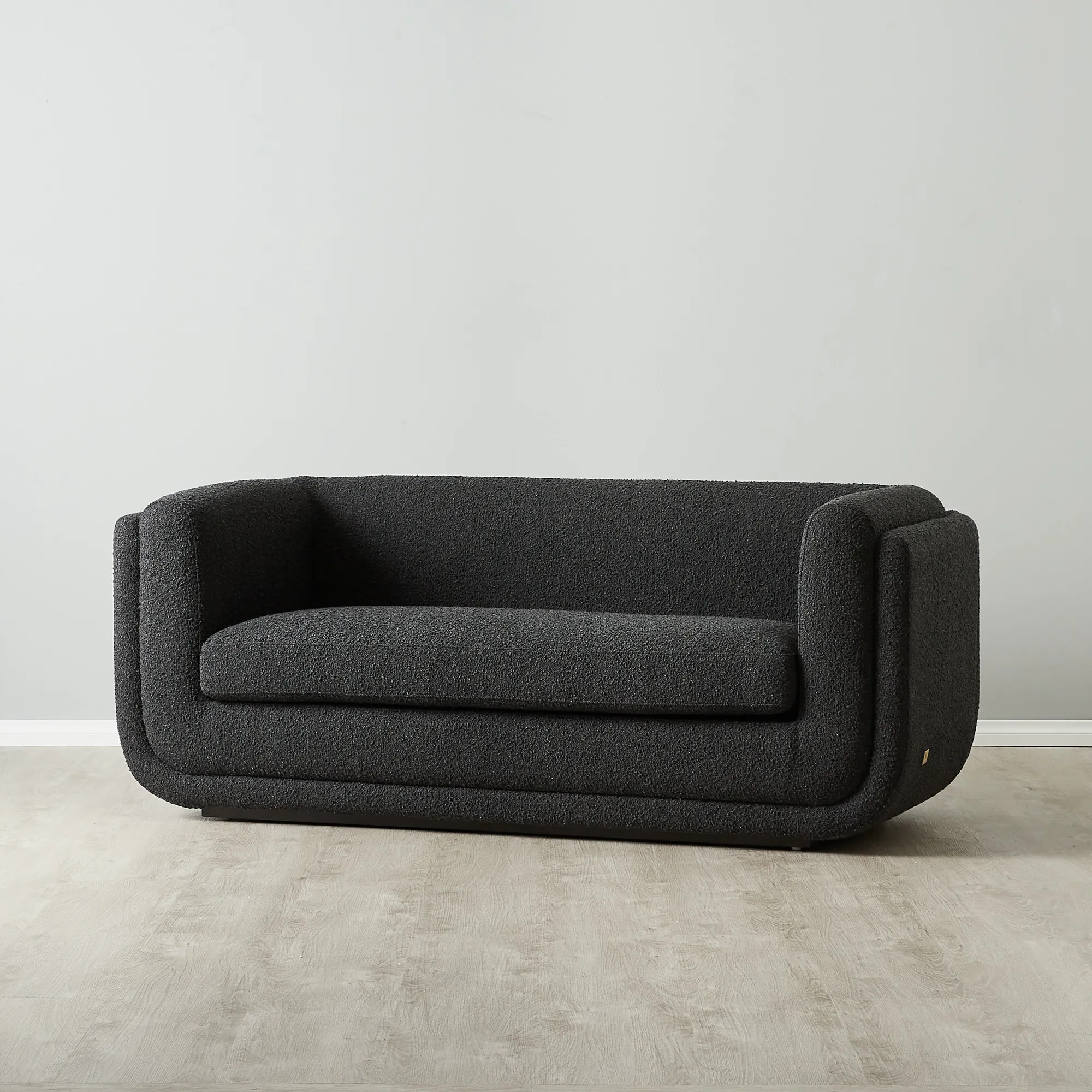 Clementine Black Boucle 2-Seater Sofa