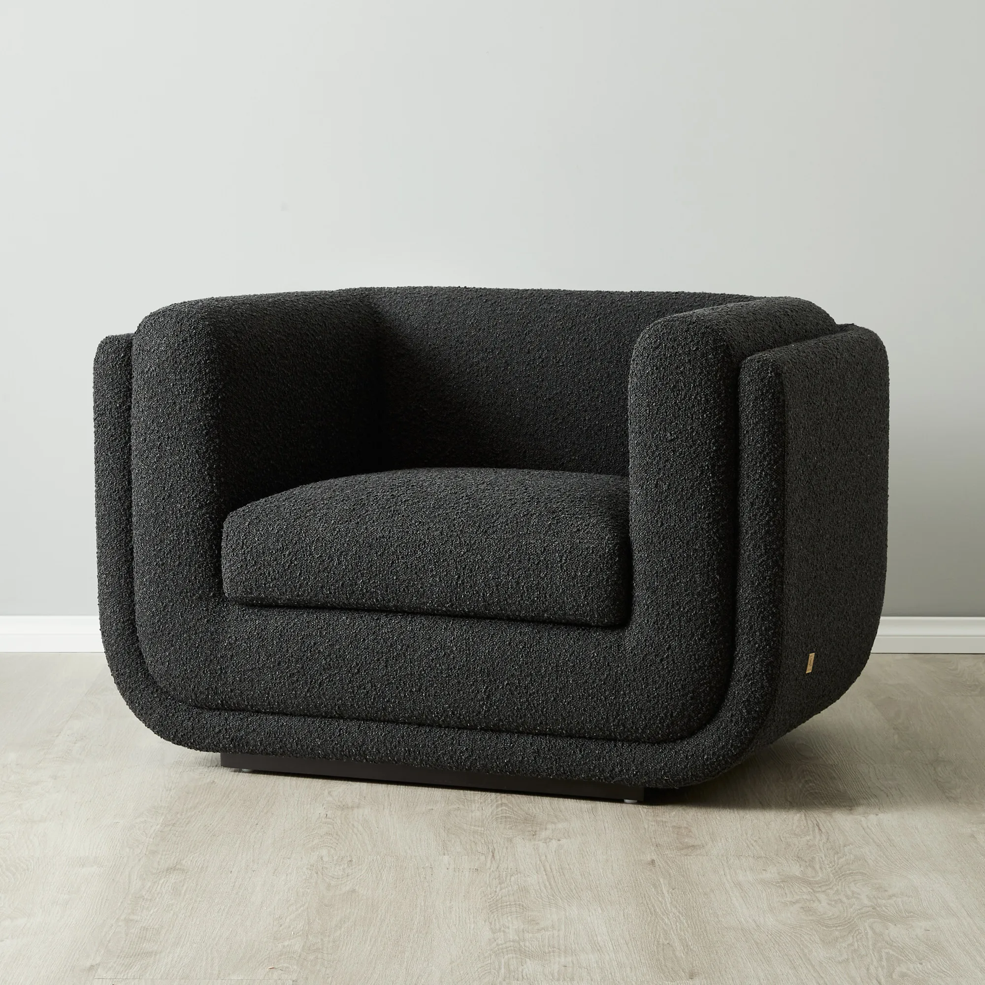Clementine Black Boucle Occasional Chair