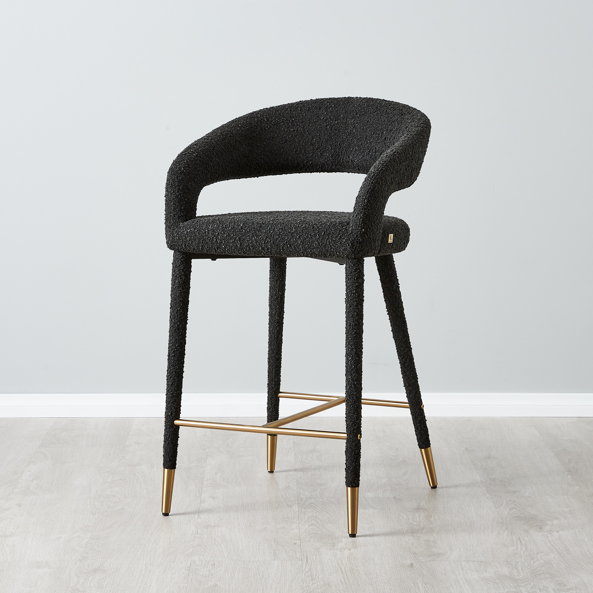 Moulin Black Boucle 66 cm Counter Stool