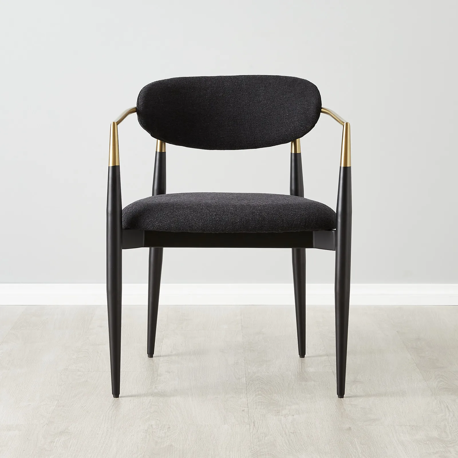 Amy Black Fabric Dining Chair