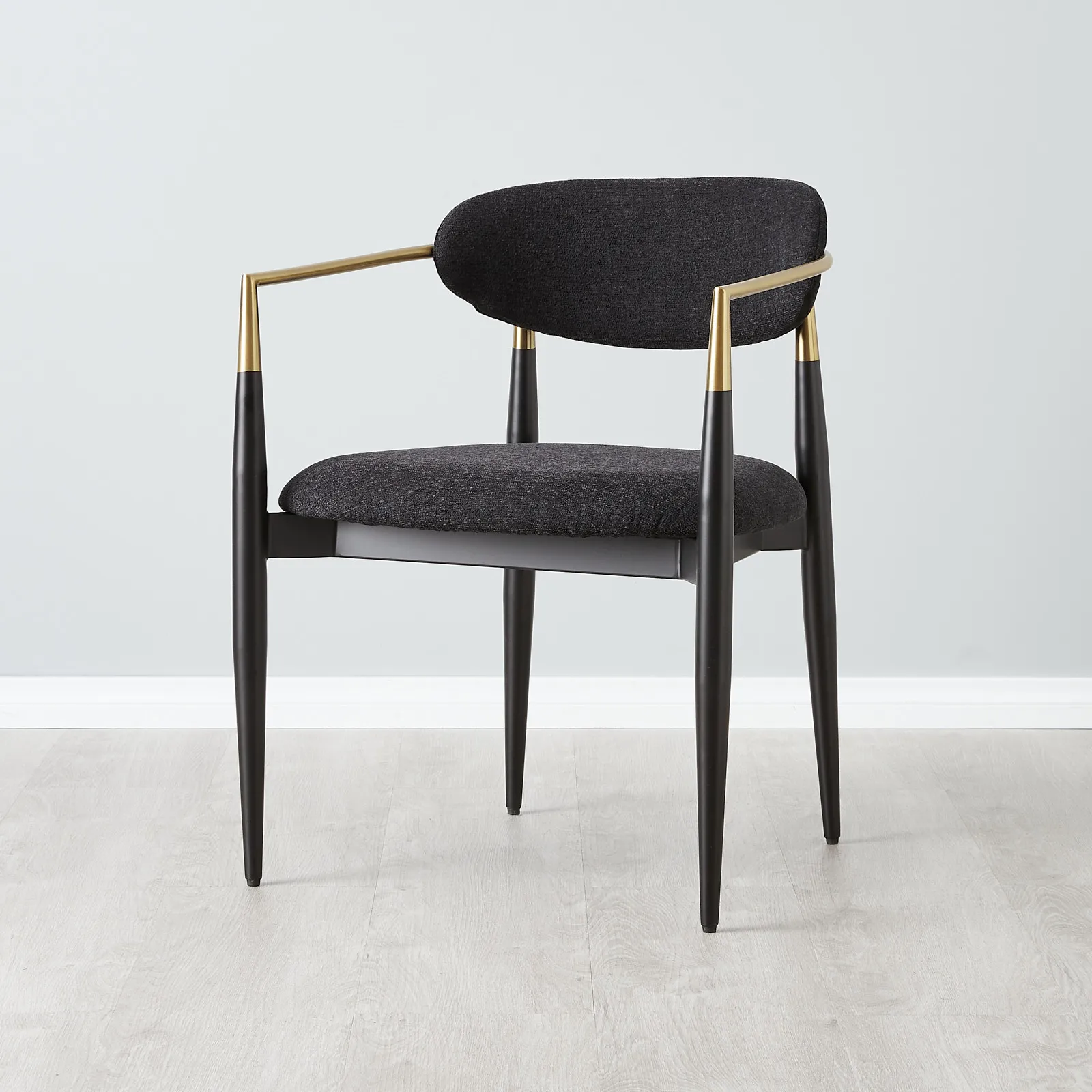 Amy Black Fabric Dining Chair