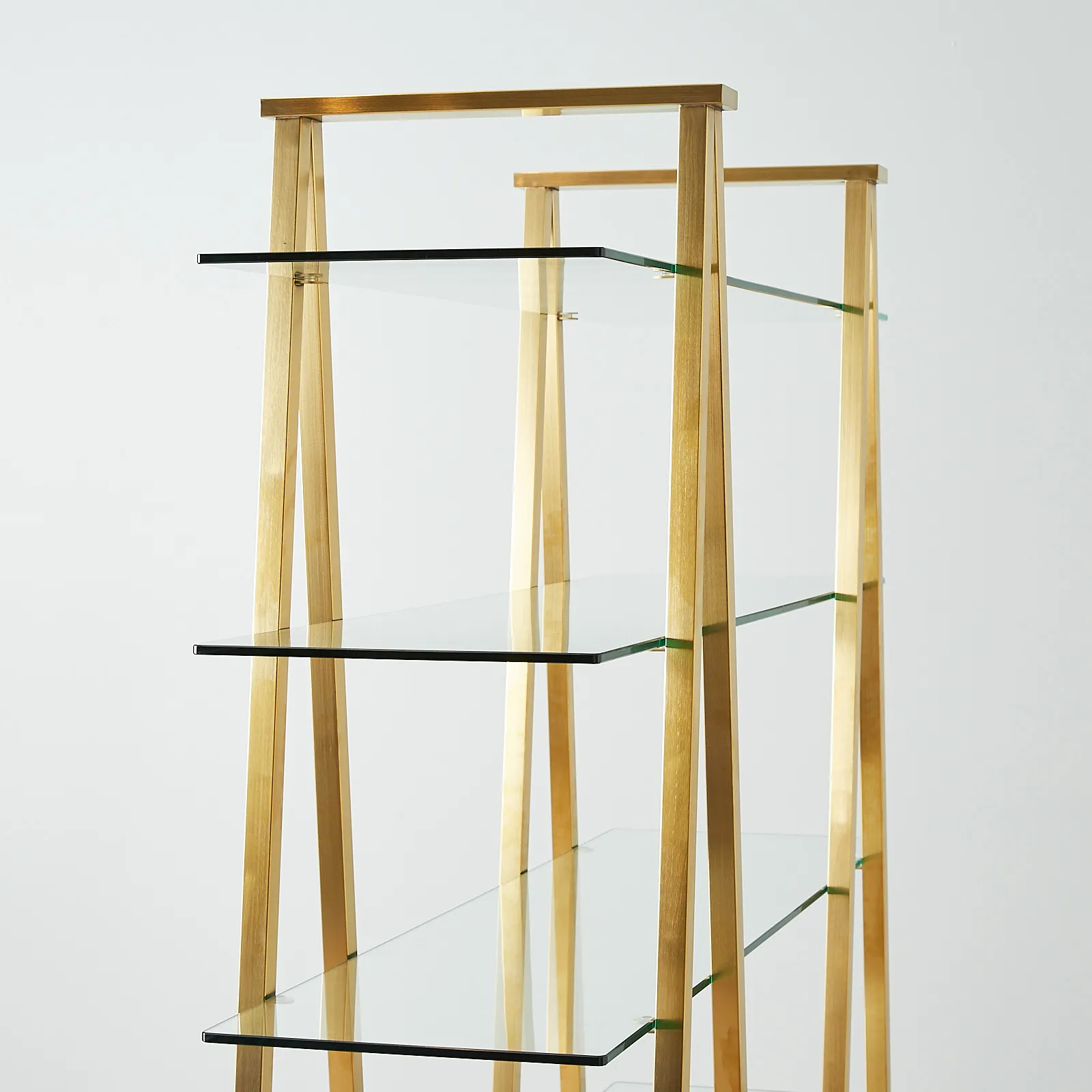 Paxton Brushed Gold Stainless Steel Shelf