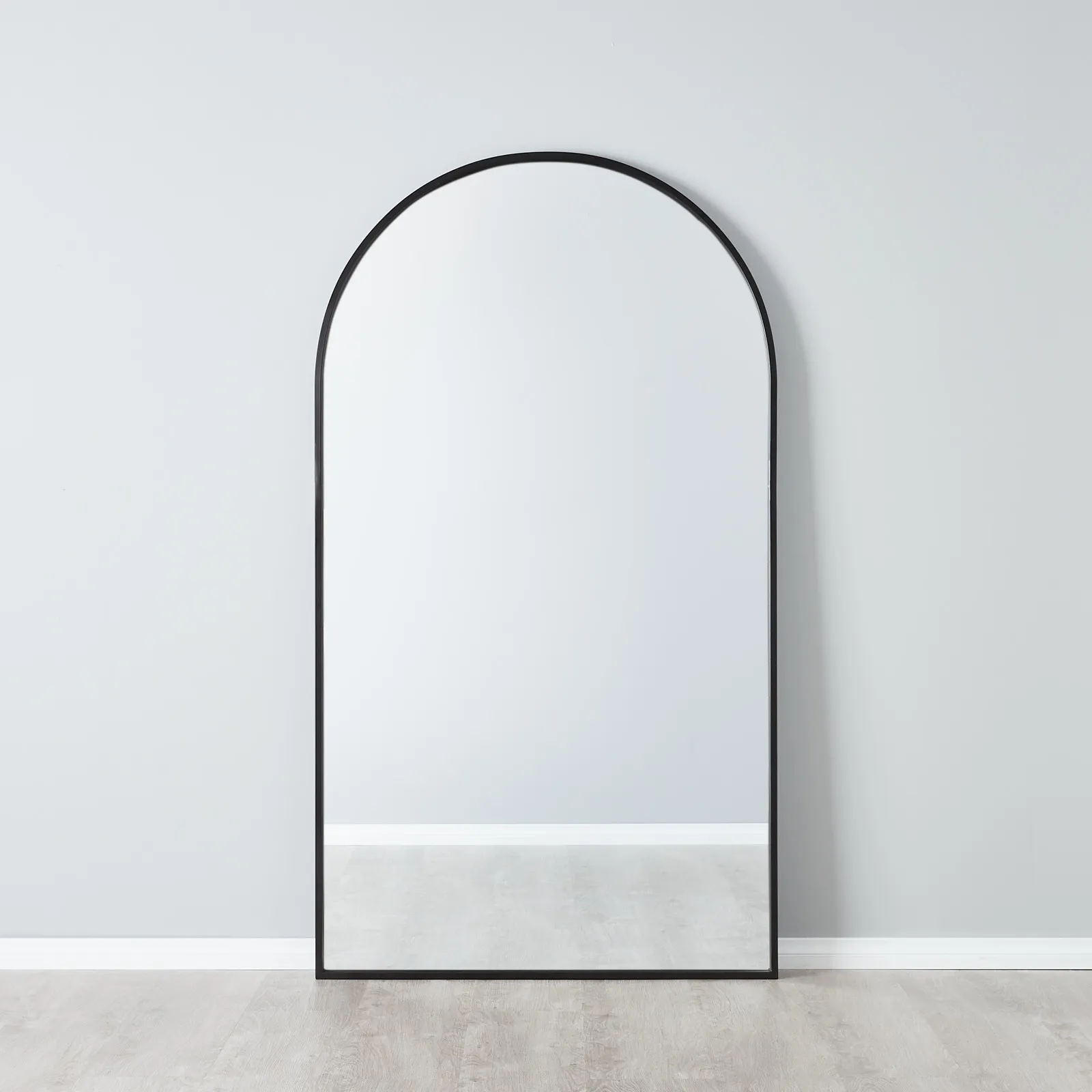 Ronson Black Arched Floor Mirror