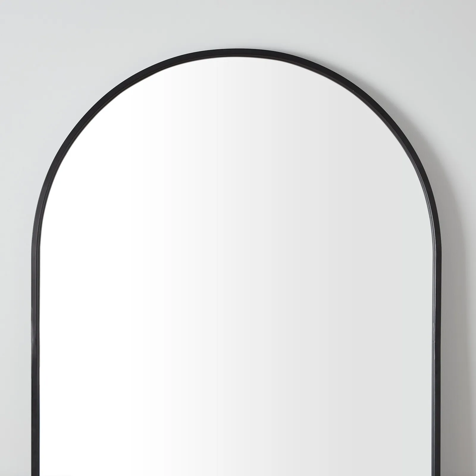 Ronson Black Arched Floor Mirror