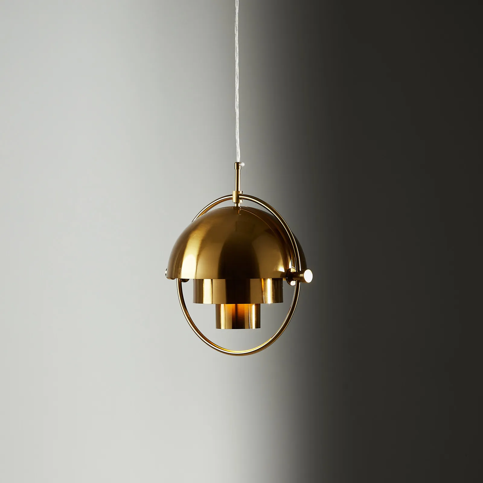 Selene Brushed Gold Metal Chandelier - 28 cm Brushed Gold Metal Shade