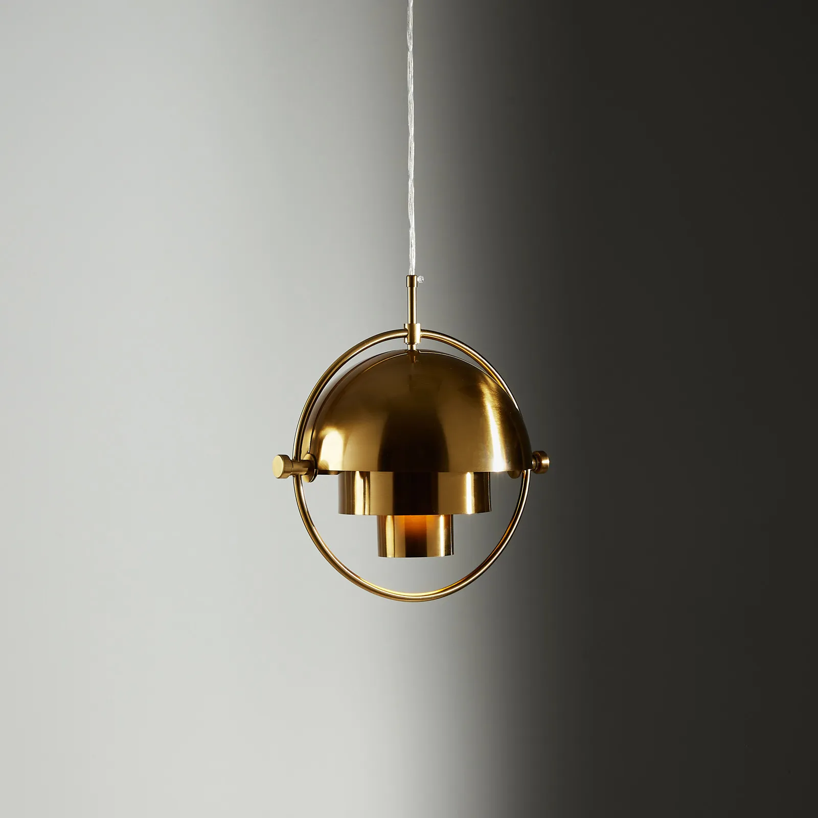 Selene Brushed Gold Metal Chandelier - 28 cm Brushed Gold Metal Shade