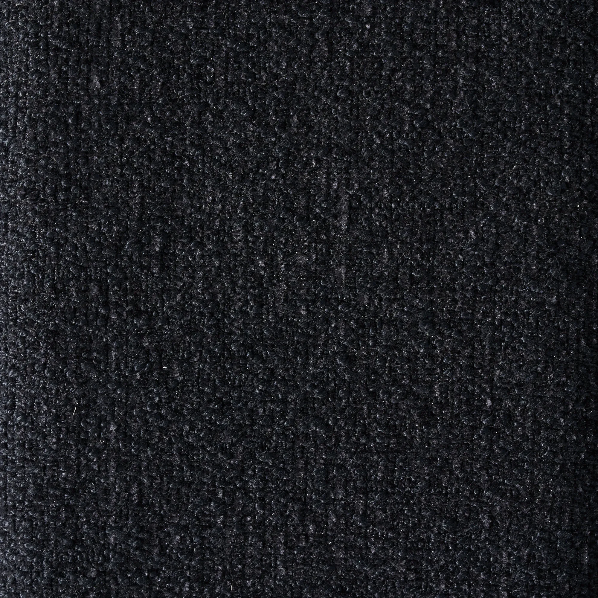 Ava Black Woven Fabric 3-Seater Sofa