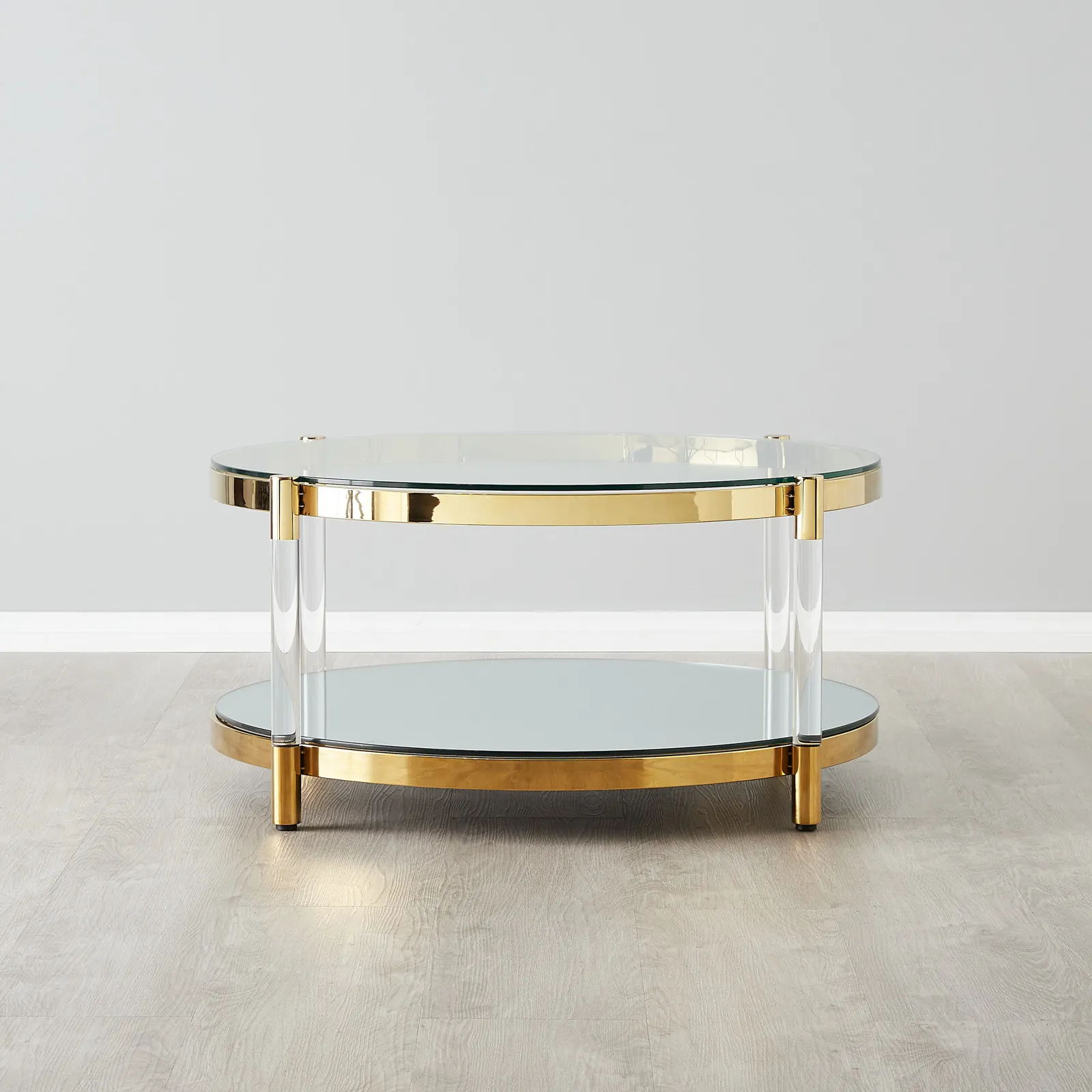 Auryn Gold Stainless Steel Coffee Table