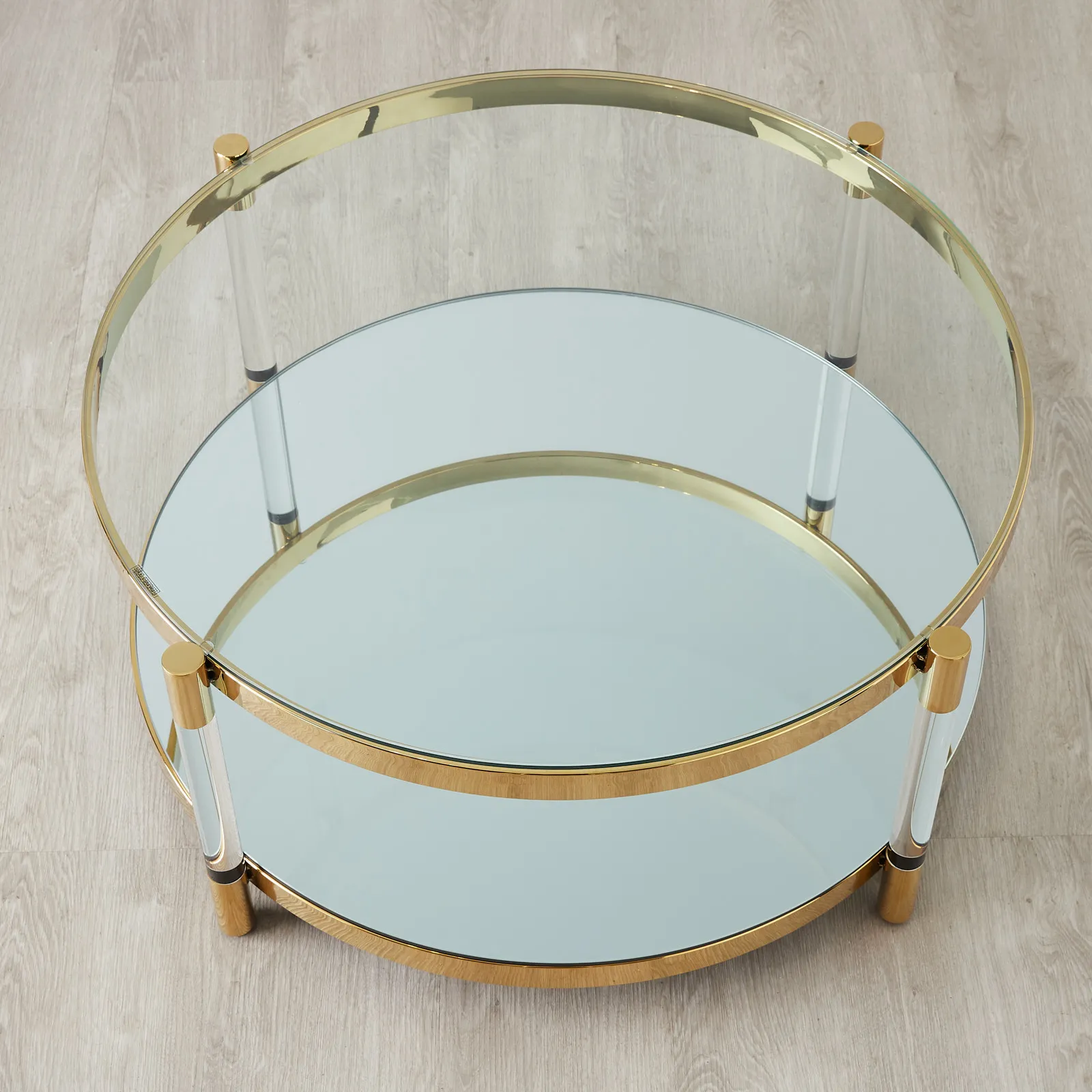 Auryn Gold Stainless Steel Coffee Table