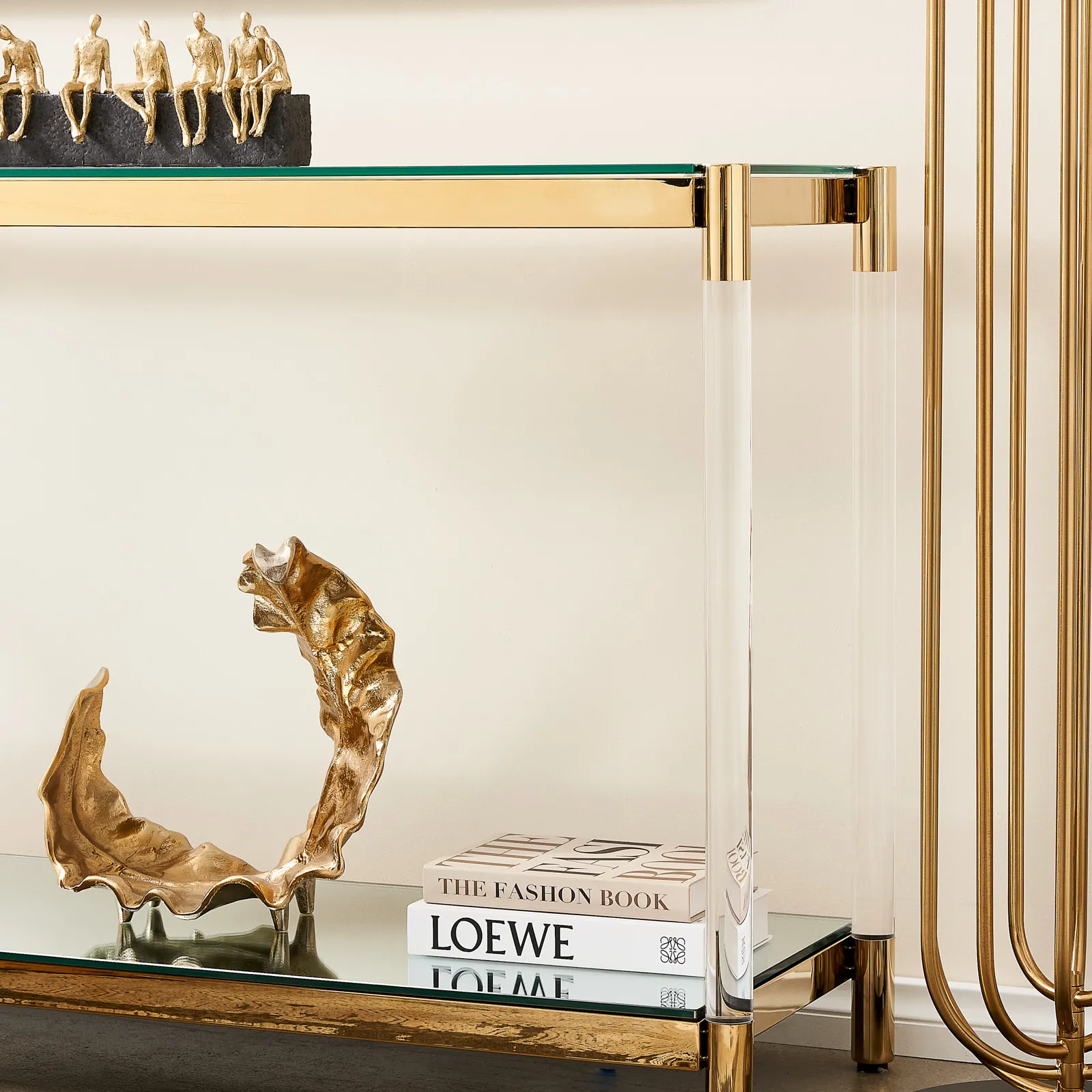Auryn Gold Stainless Steel Sideboard