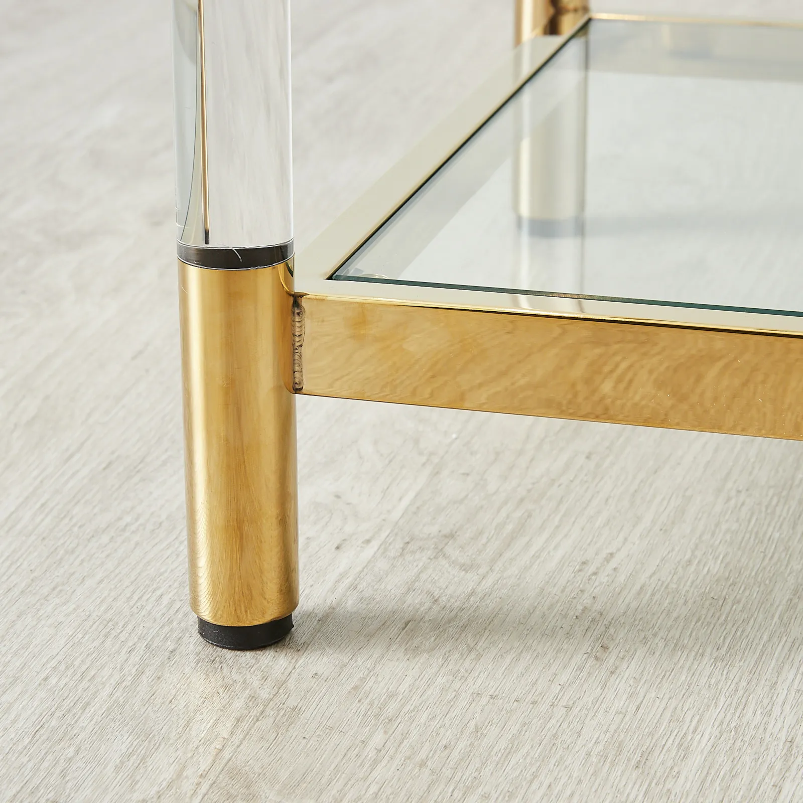 Auryn Gold Stainless Steel Bookshelf