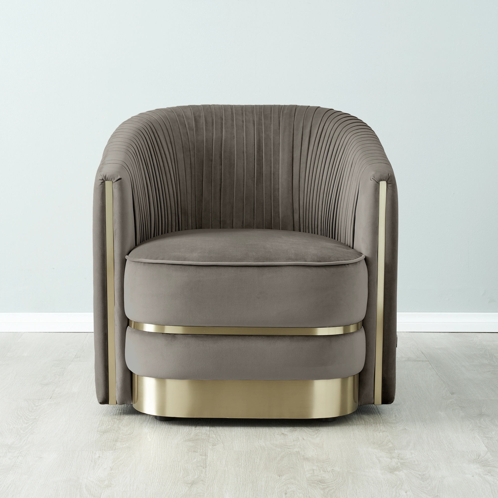 Crown Mushroom Velvet Occasional Chair