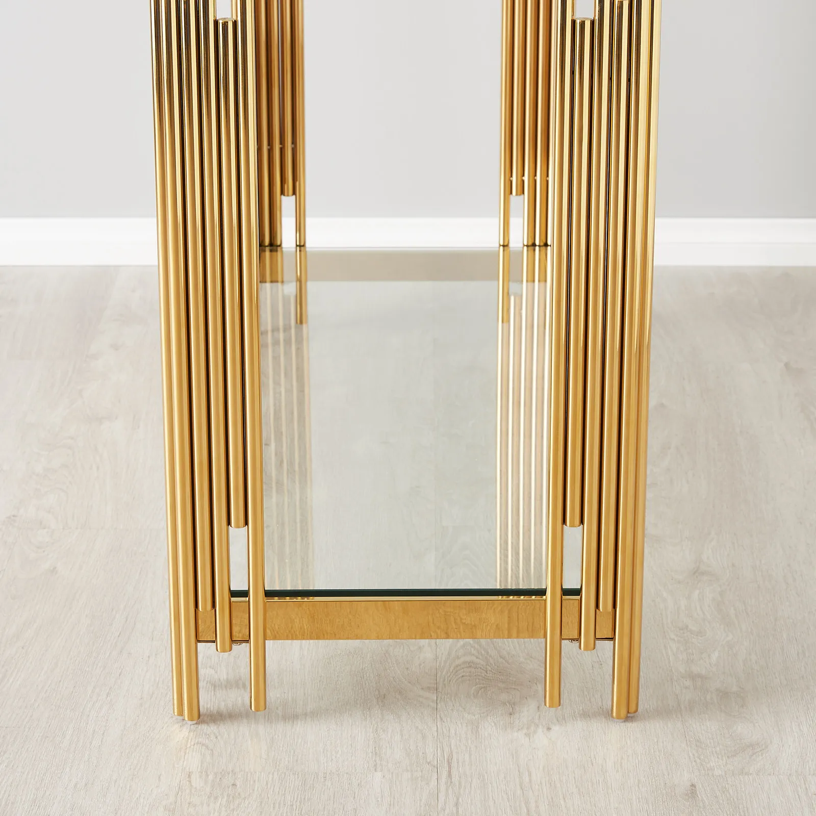 Lindsay Polished Gold Stainless Steel Sideboard