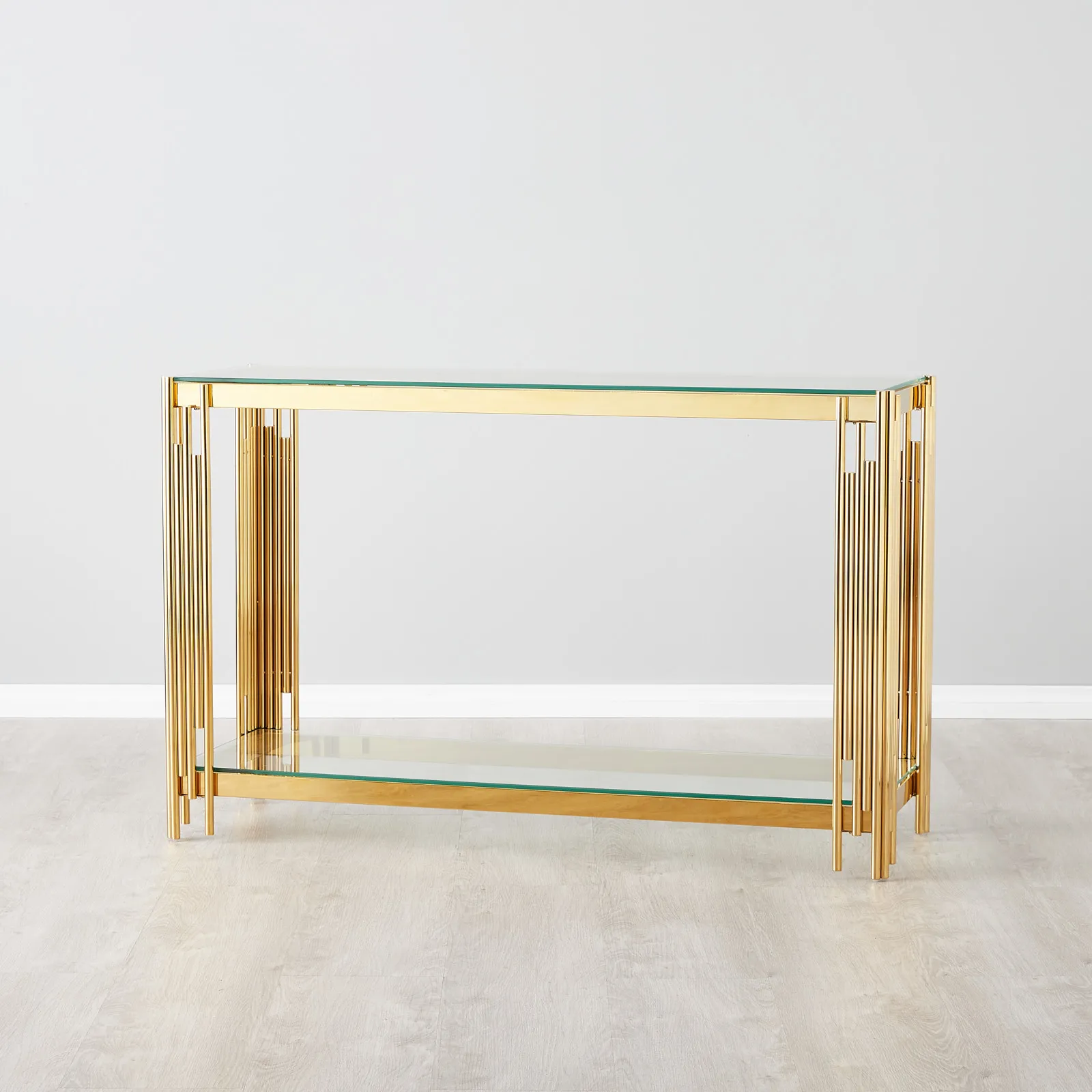 Lindsay Polished Gold Stainless Steel Sideboard