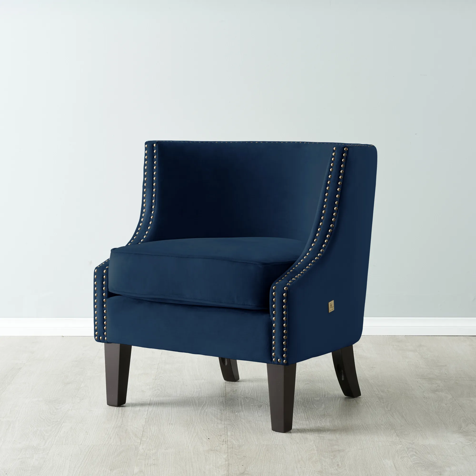 Vogue Navy Blue Velvet Chair