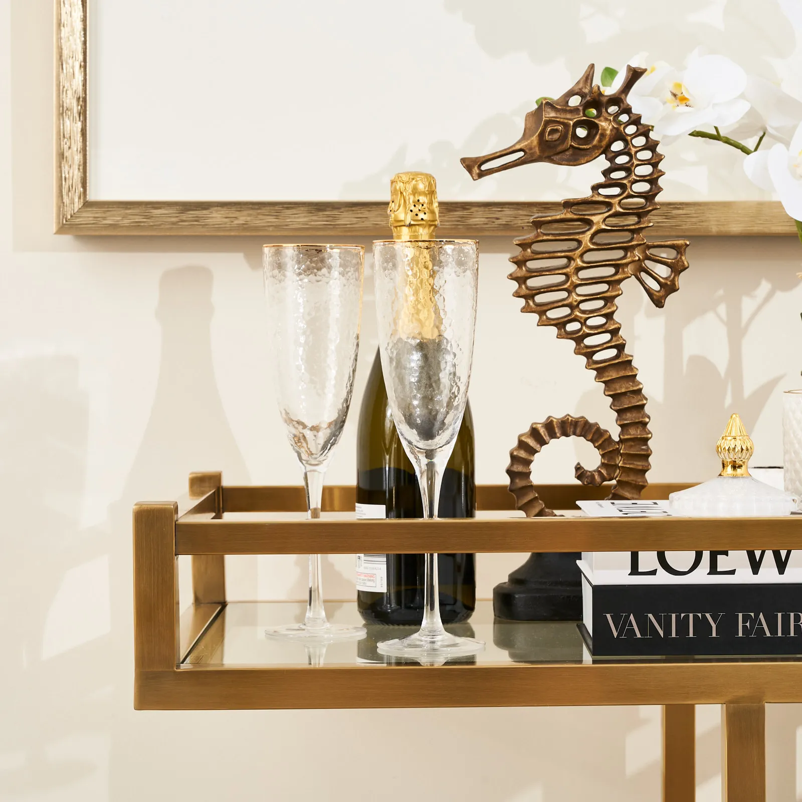 Seahorse Bronze Resin Decorative