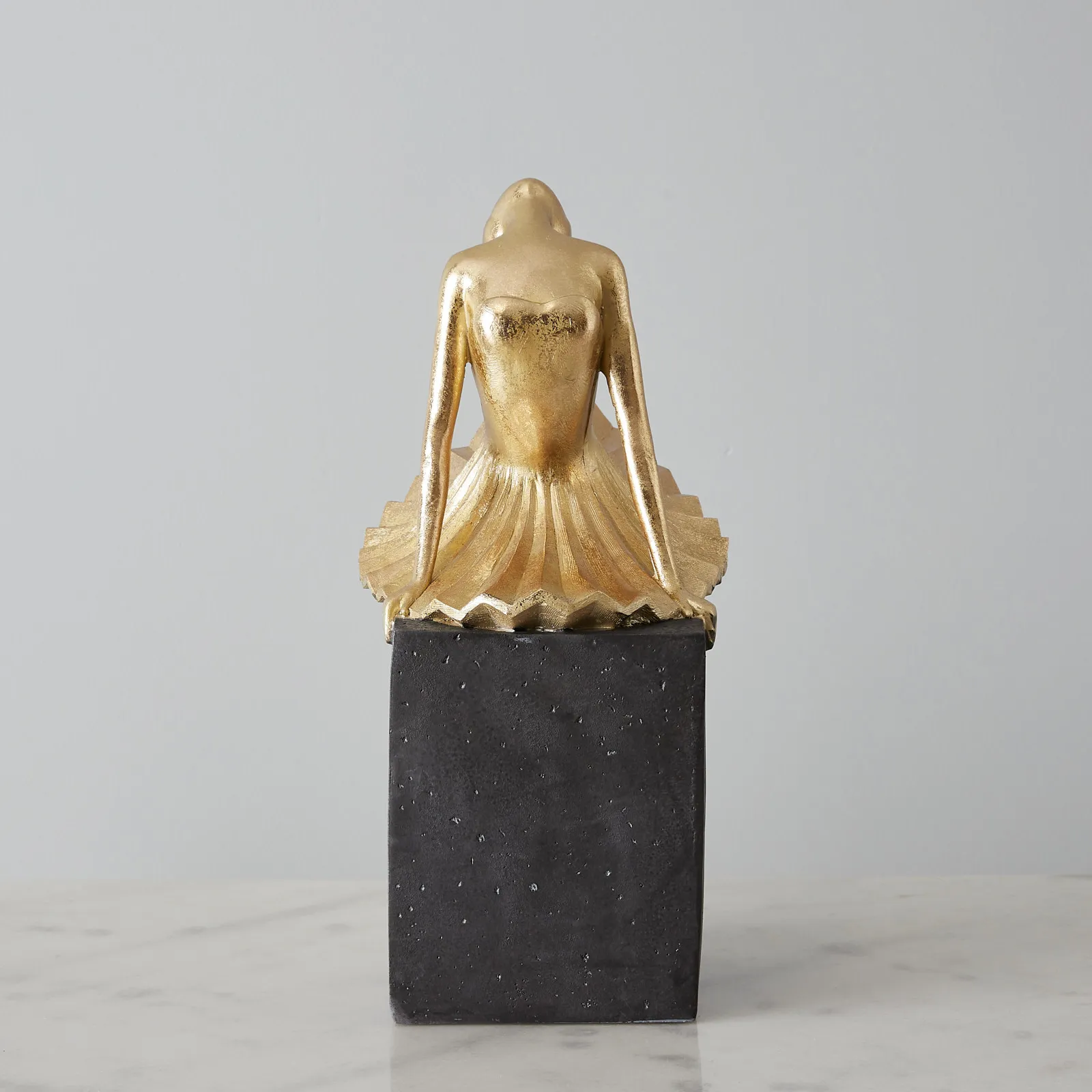 Alicia Ballerina Gold Resin Decorative