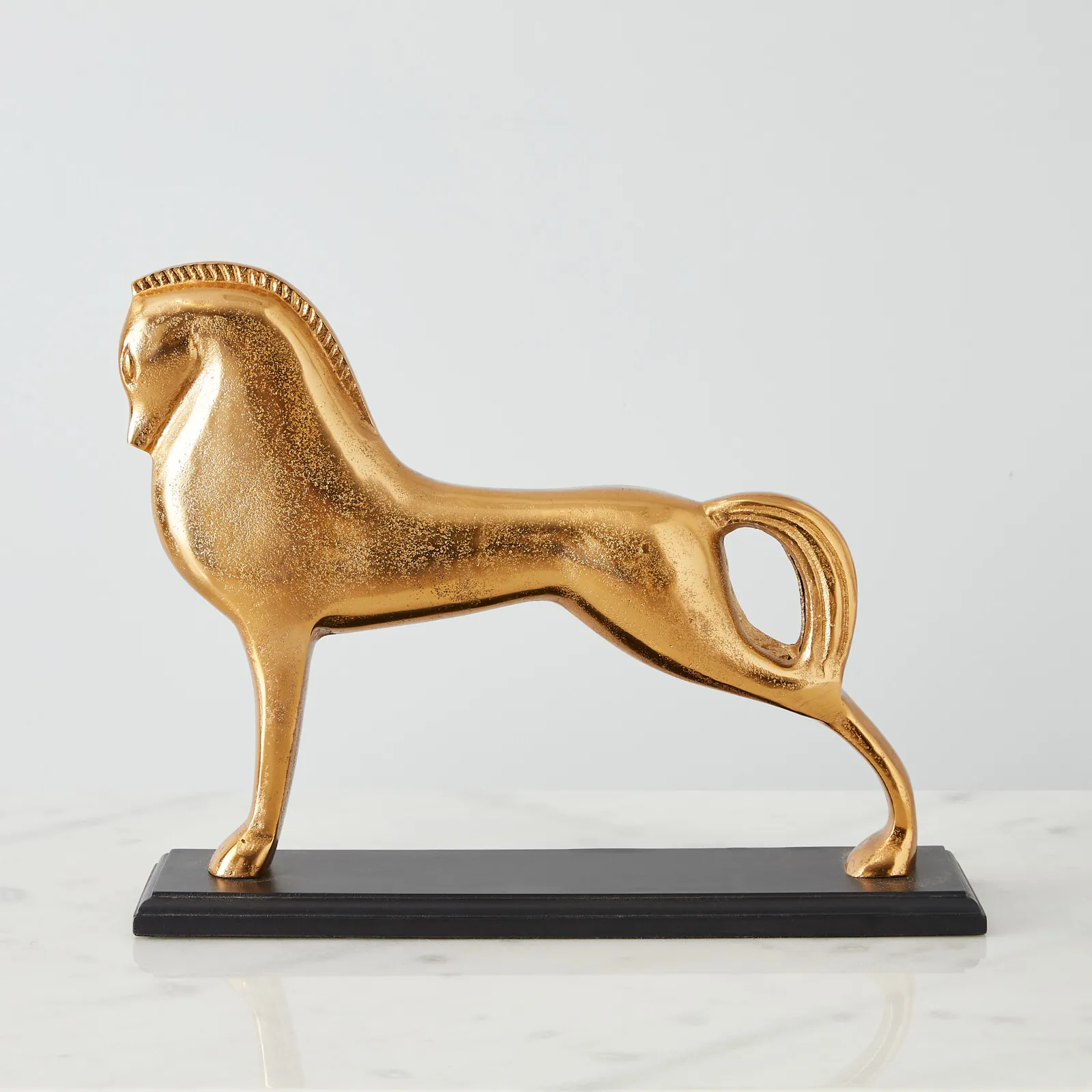 Stance Gold Horse Metal Decorative