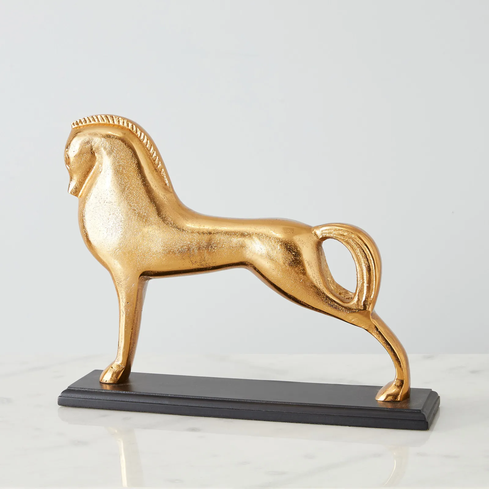 Stance Gold Horse Metal Decorative