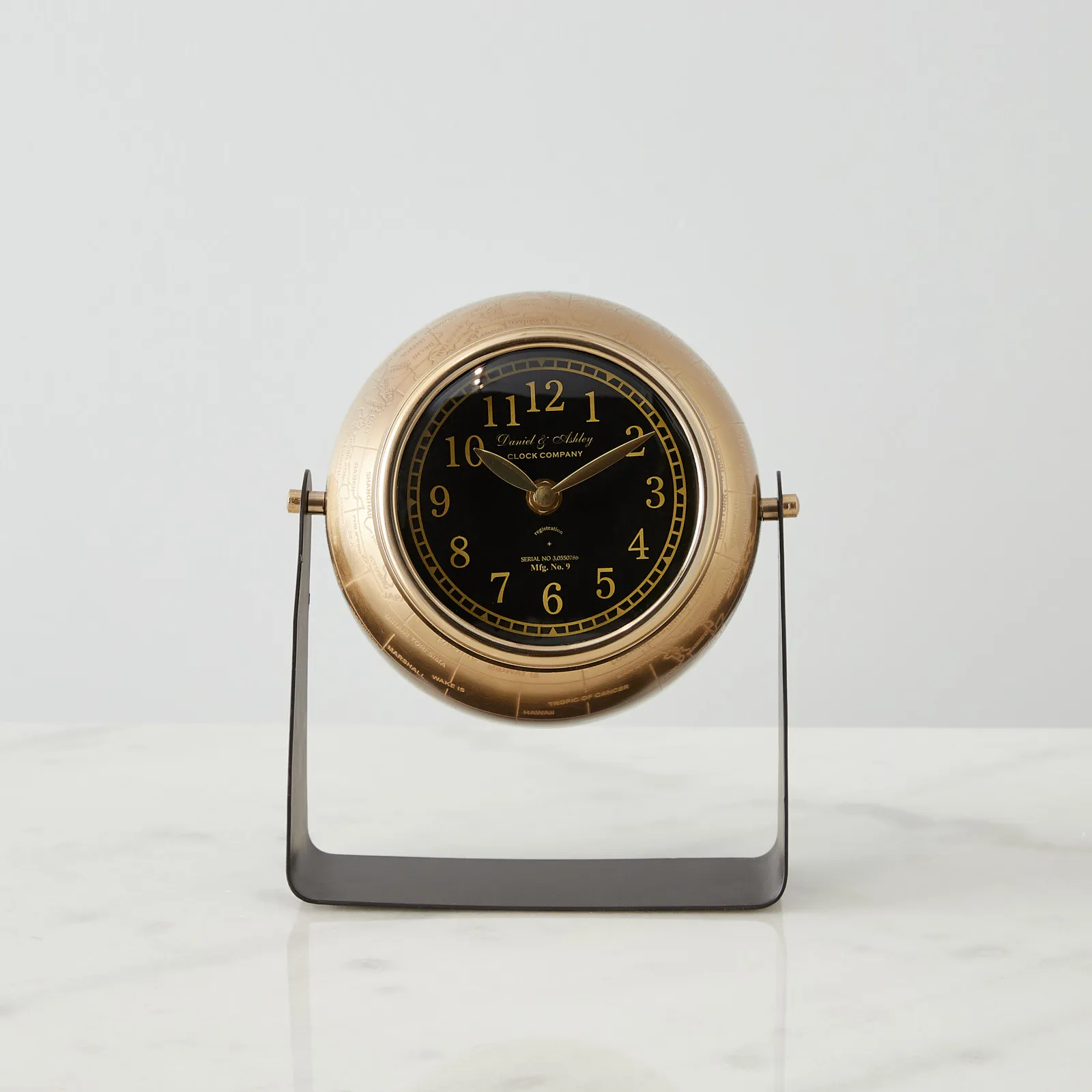 Jiffy Matte Antique Brass Clock