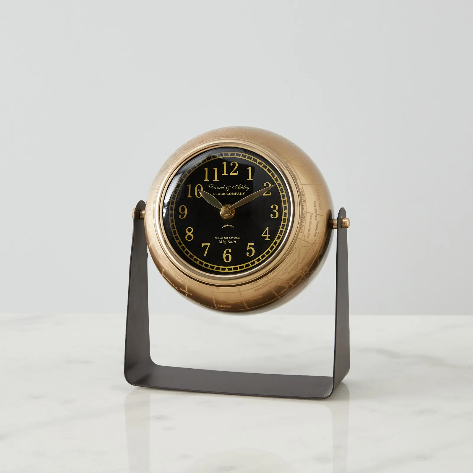 Jiffy Matte Antique Brass Clock