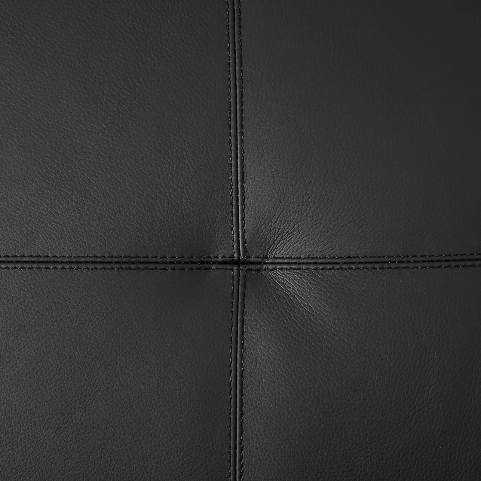 Alessia Black Leather Right Recliner Lounge