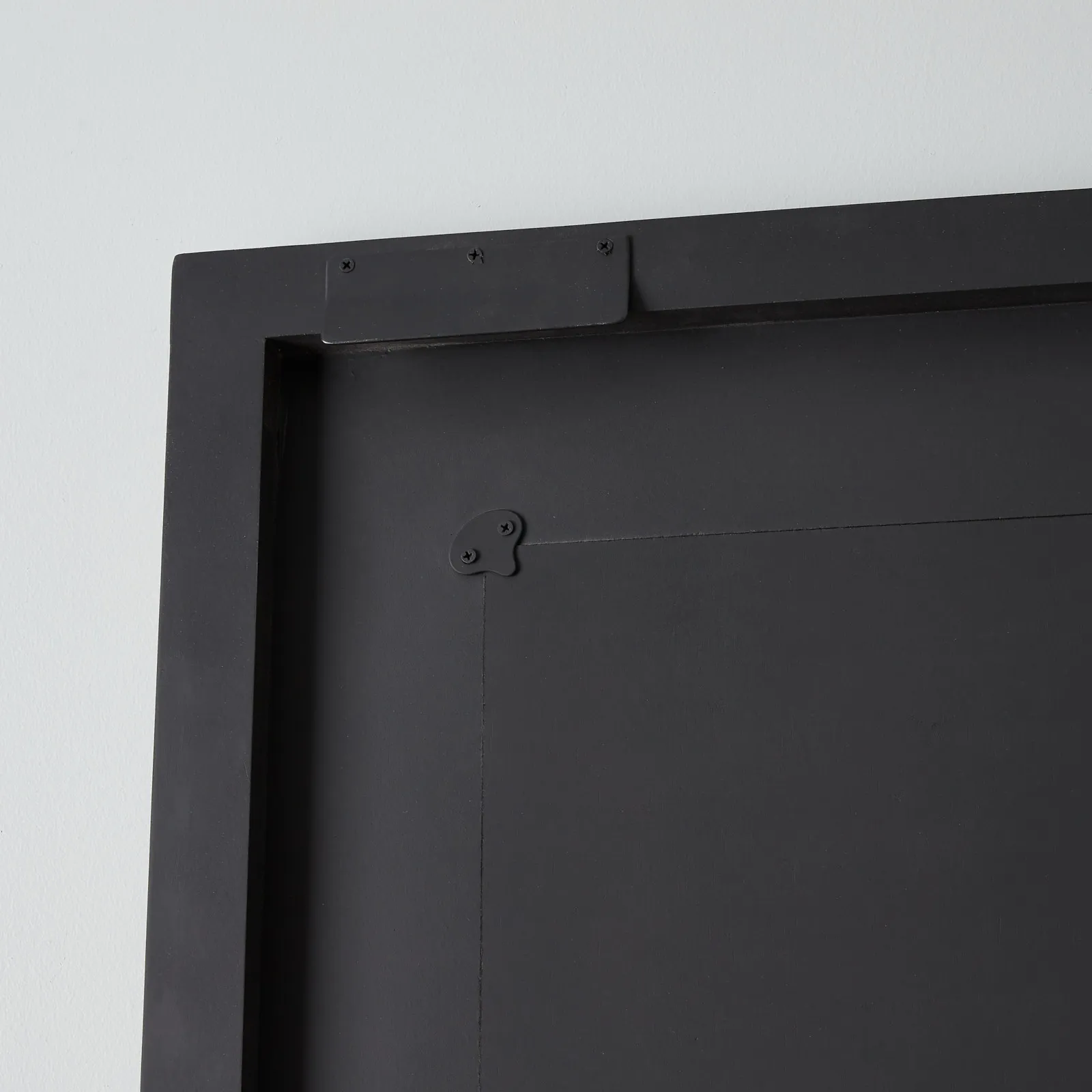 Artemis Black and Gold Carved Wooden Rectangle Mirror