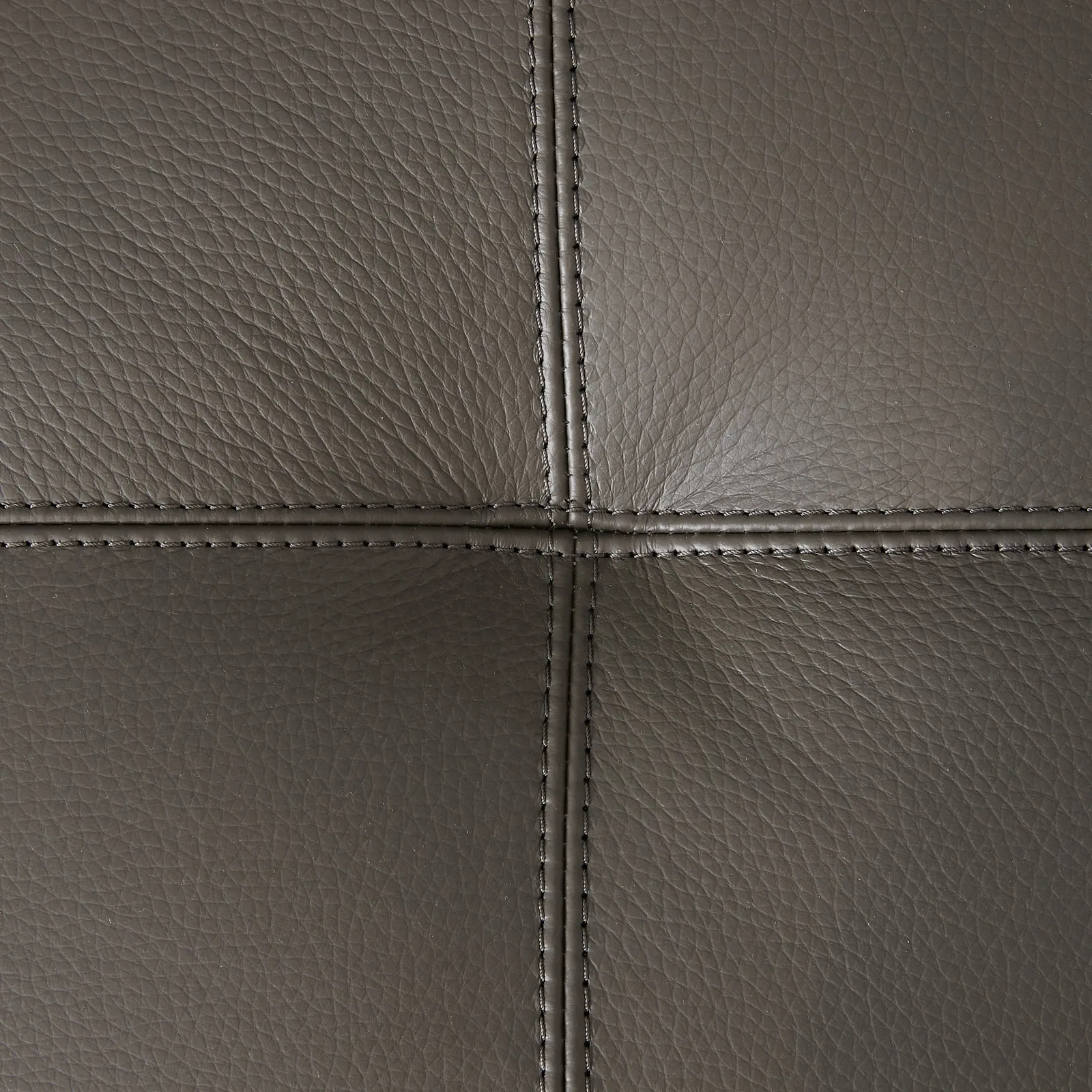 Alessia Warm Stone Grey Leather Left Recliner Lounge