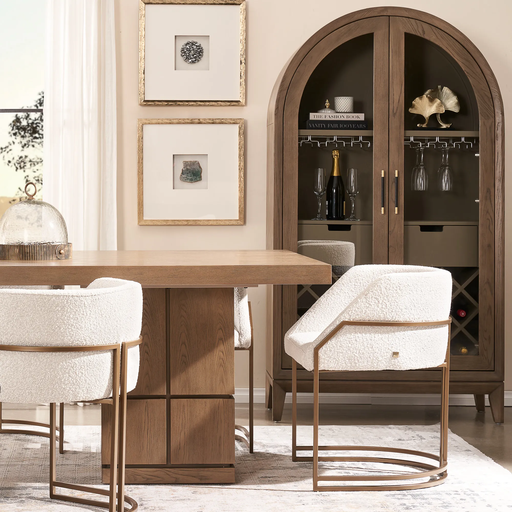 Fredrik Brown Wooden Wine Cabinet